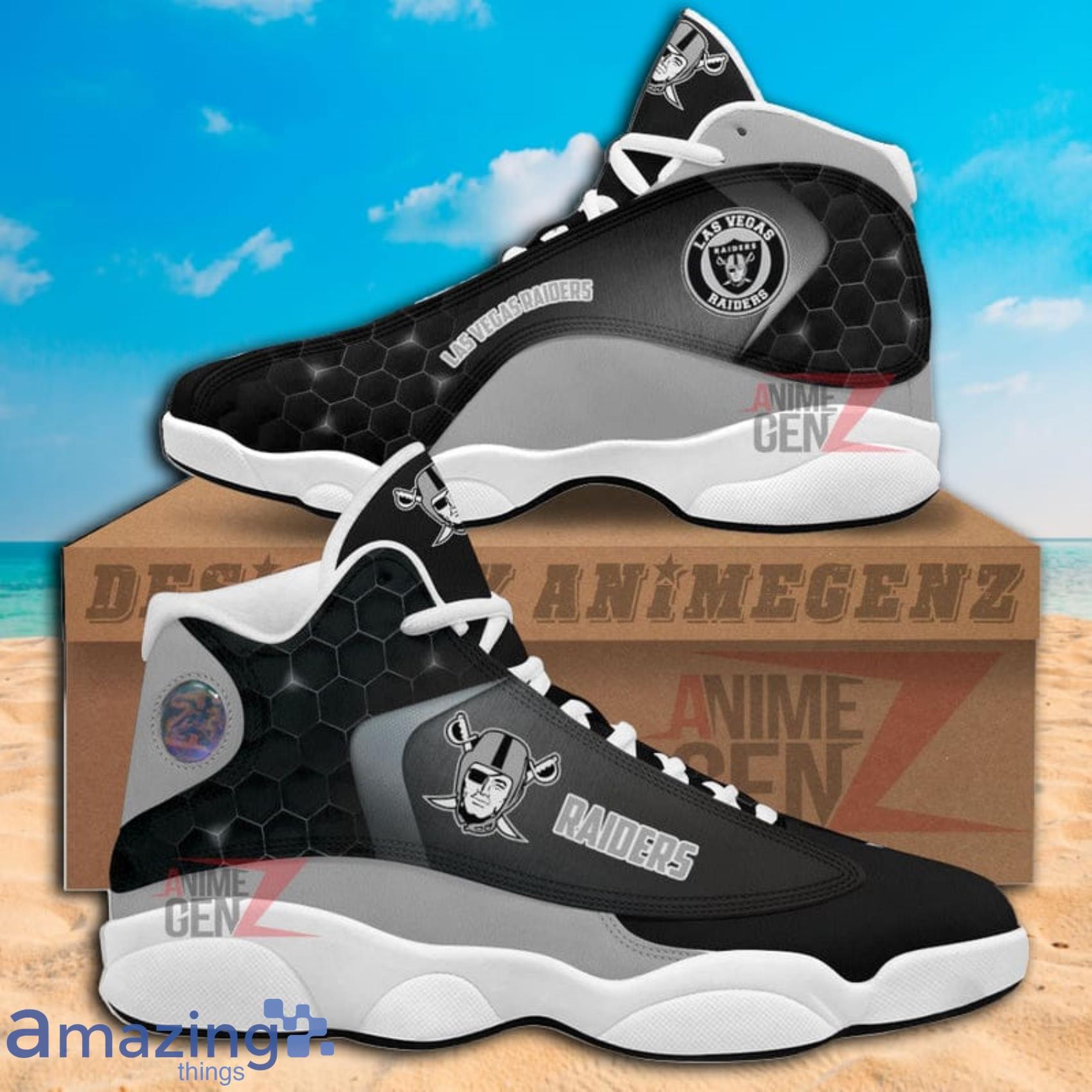 Las Vegas Raiders Air Jordan 13 Sneakers Shoes For Fans