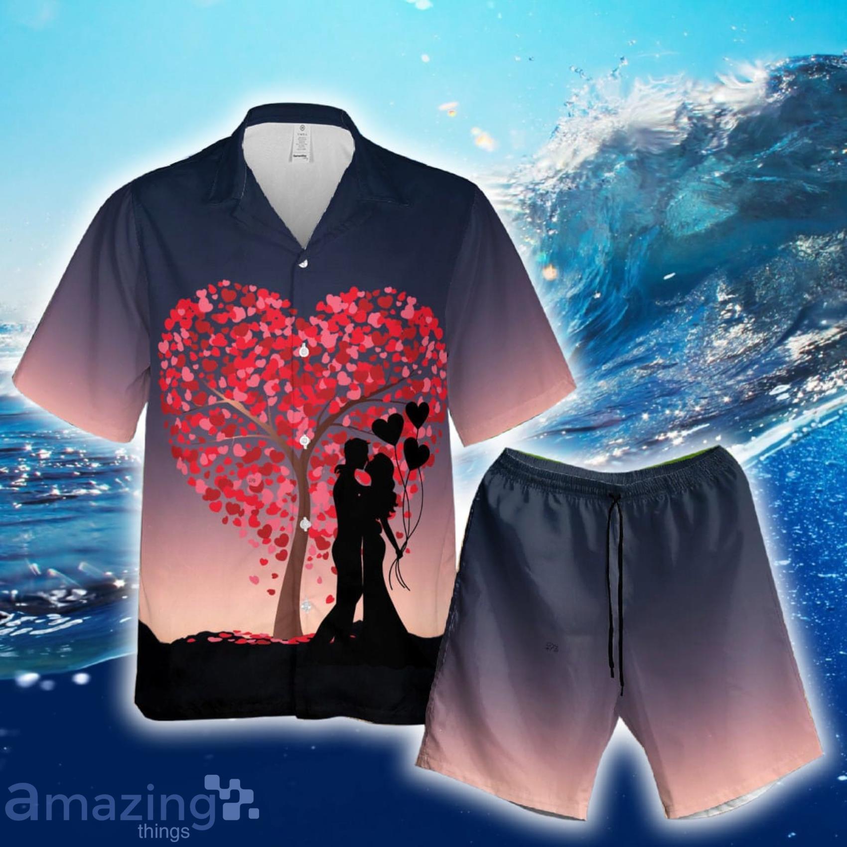 Life Is Better With You Hawaii Set Valentine Couple Hawaii Shirt And Short Product Photo 1
