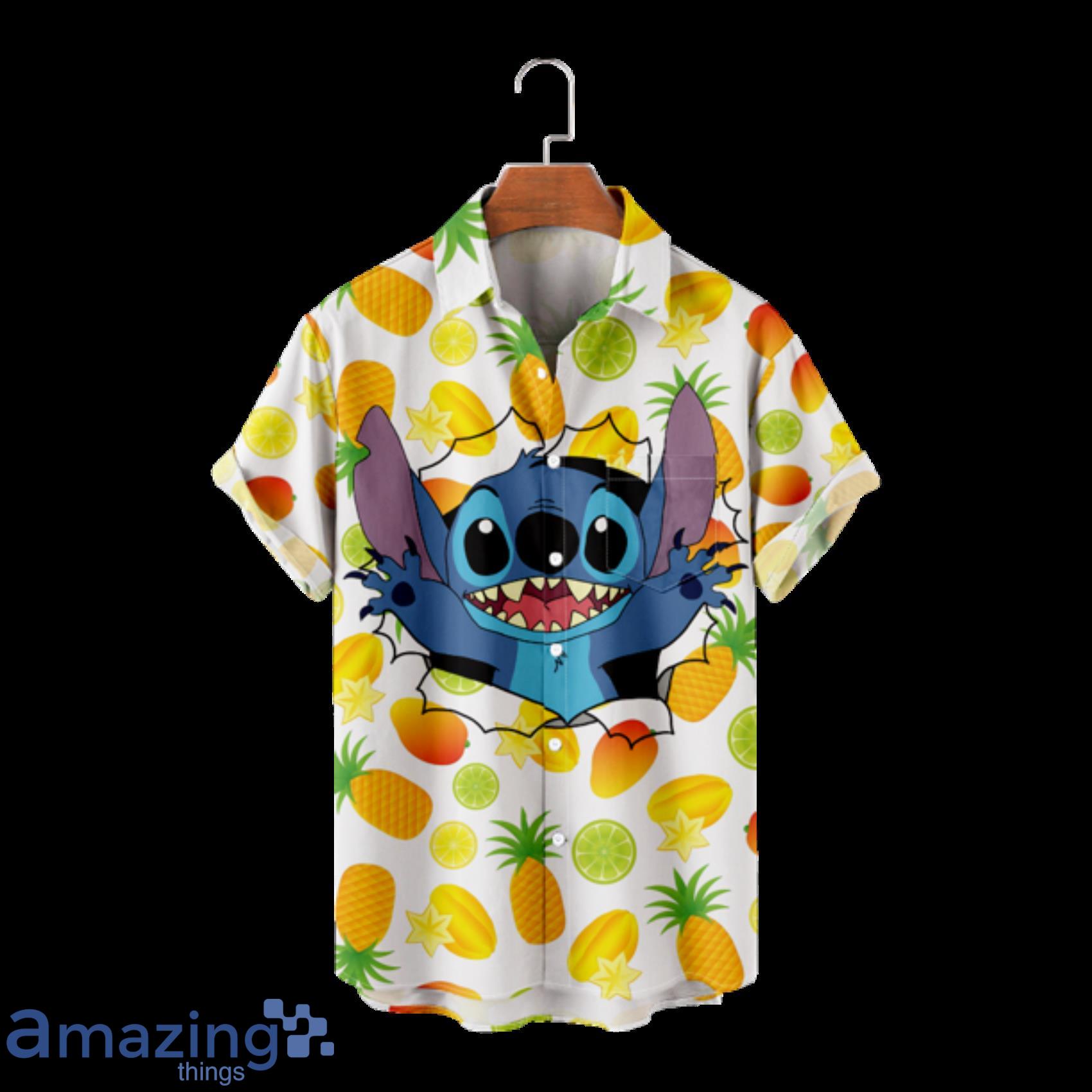 Lilo & Stitch Travel Custom Short Sleeve Hawaiian Shirt image Lilo & Stitch Travel Custom Short Sleeve Hawaiian Shirt Product Photo 2
