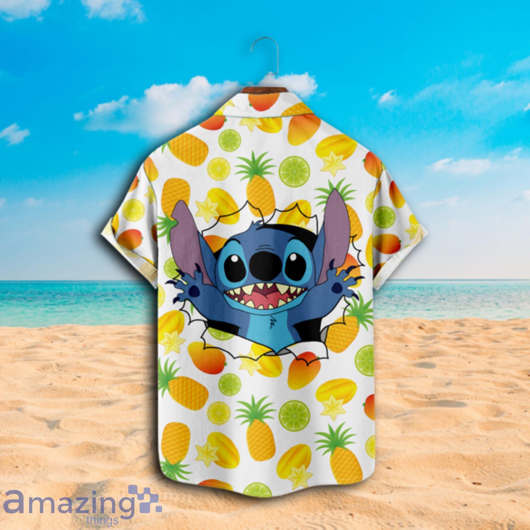 Lilo & Stitch Travel Custom Short Sleeve Hawaiian Shirt image Lilo & Stitch Travel Custom Short Sleeve Hawaiian Shirt Product Photo 3