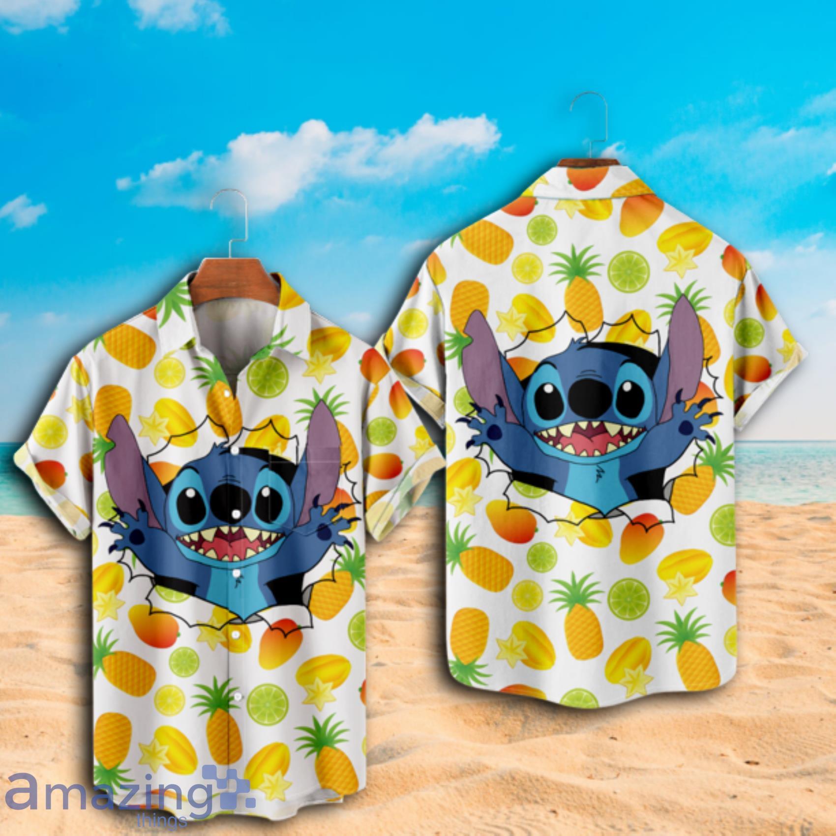 Lilo & Stitch Travel Custom Short Sleeve Hawaiian Shirt Product Photo 1