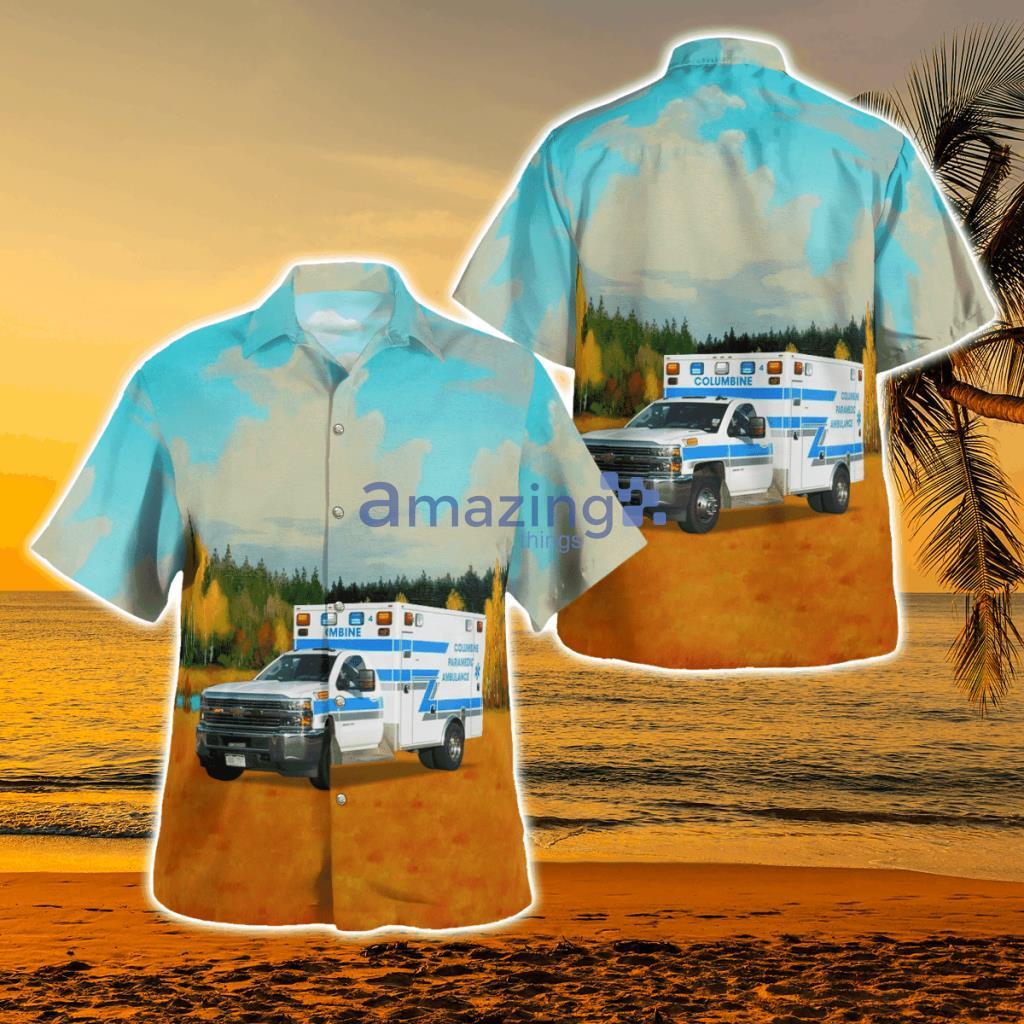 Littleton, Colorado, Columbine Paramedics Hawaiian Shirt - DLTT0905BG05 Littleton, Colorado, Columbine Paramedics Hawaiian Shirt