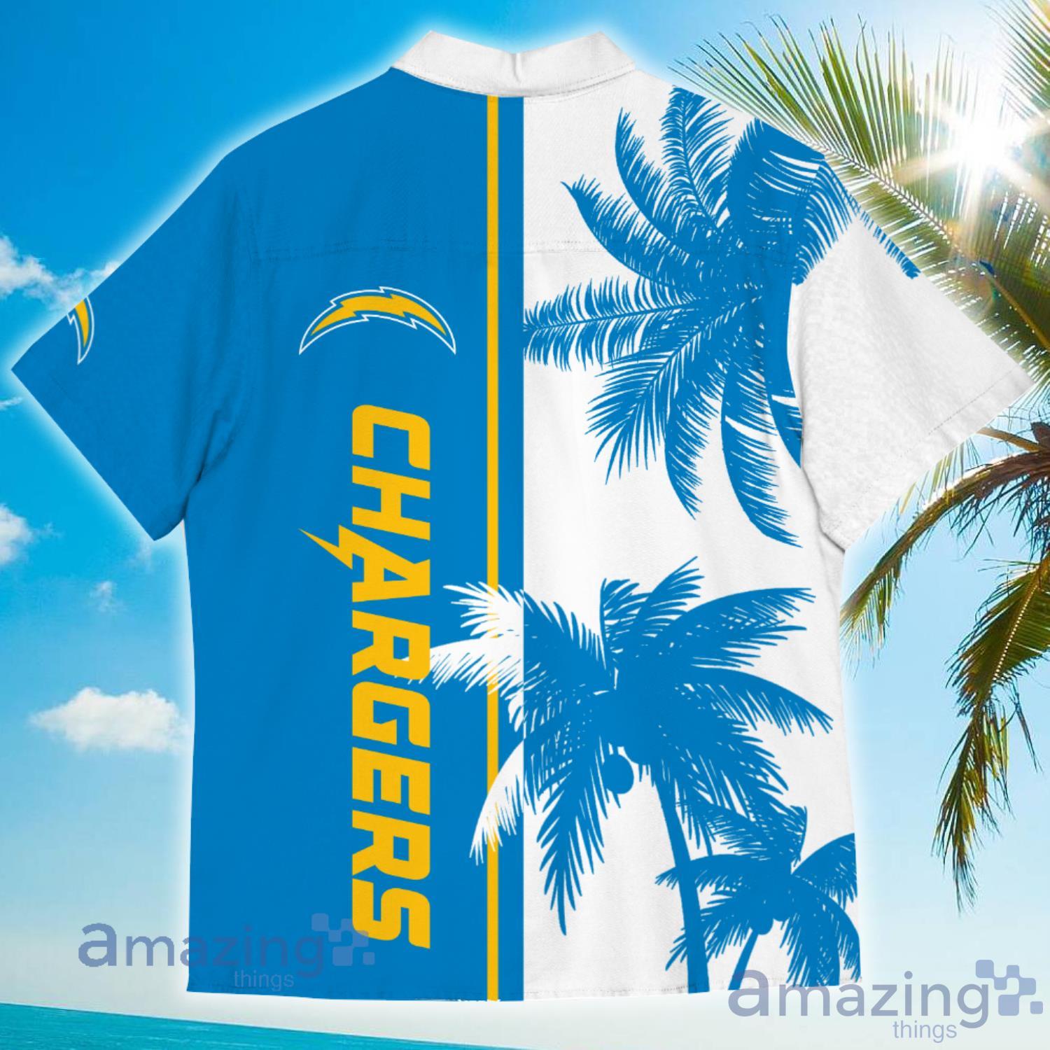 Los Angeles Chargers CoConut Vintage Hawaiian Shirt For Men And Women image Los Angeles Chargers CoConut Vintage Hawaiian Shirt For Men And Women Product Photo 3