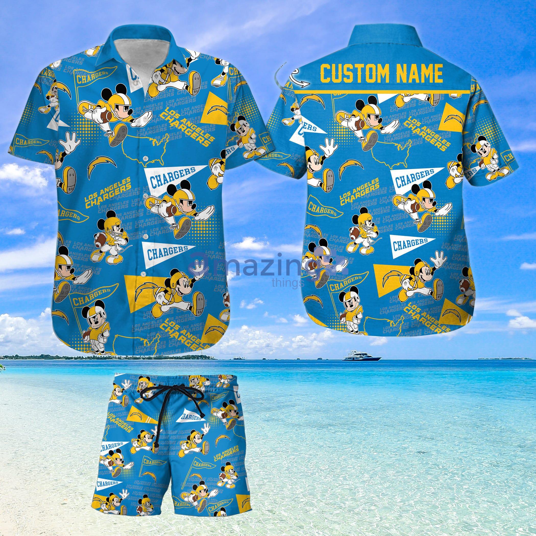 Personalized Los Angeles Chargers Hawaiian Shirt And Shorts NFL