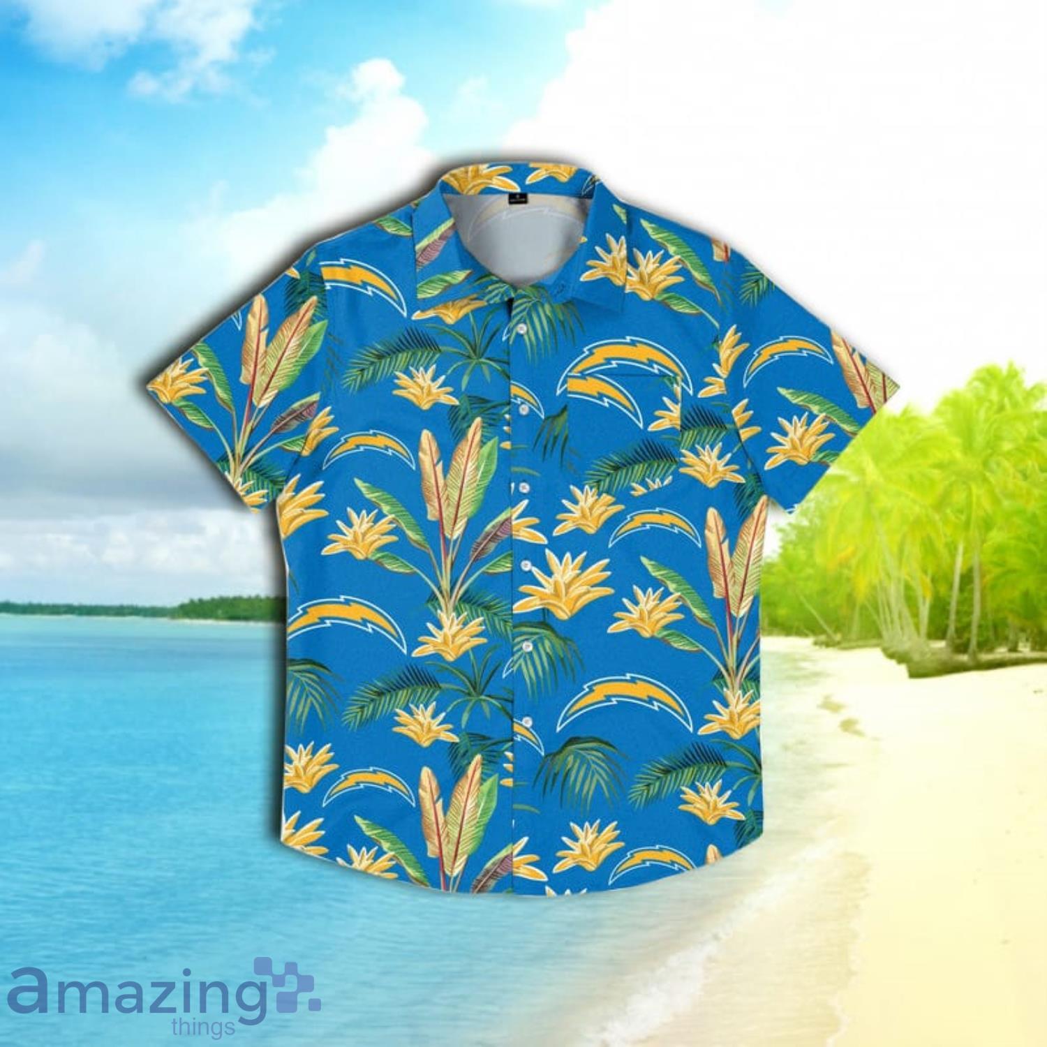 Los Angeles Rams NFL Mens Victory Vacay Hawaiian Shirt - Banantees