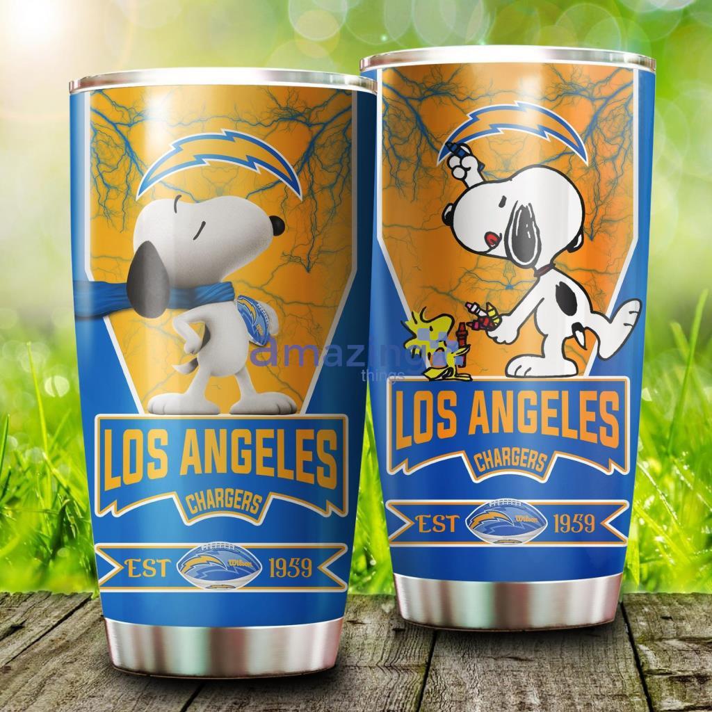 Los Angeles Chargers Snoopy  Tumbler - 1