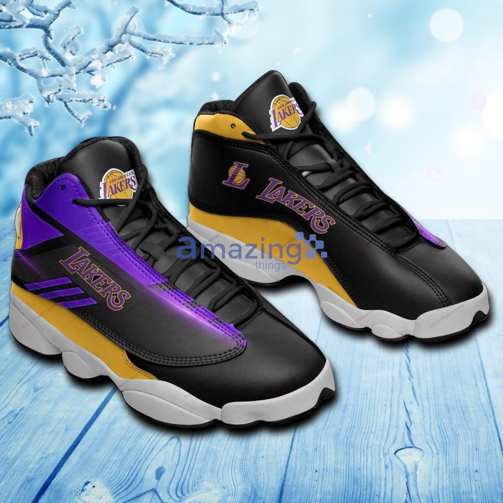 Los Angeles Lakers Air Jordan 13 Sneakers Sport Shoes - Los Angeles Lakers Air Jordan 13 Sneakers Sport Shoes