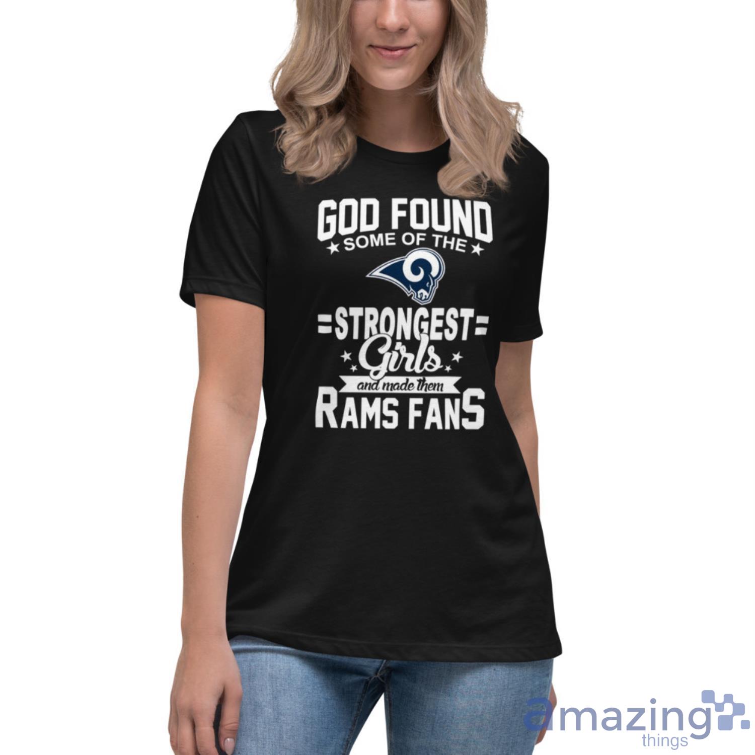 Cutest RAMS Fan Women's Jersey Style T-shirt Makes a 