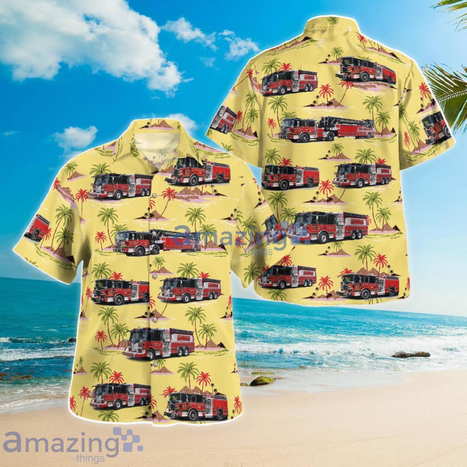 Loudoun County Virginia Loudoun County Fire and Rescue Department Leesburg Volunteer Fire Company 1 Summer Gift Hawaiian Shirt Product Photo 1