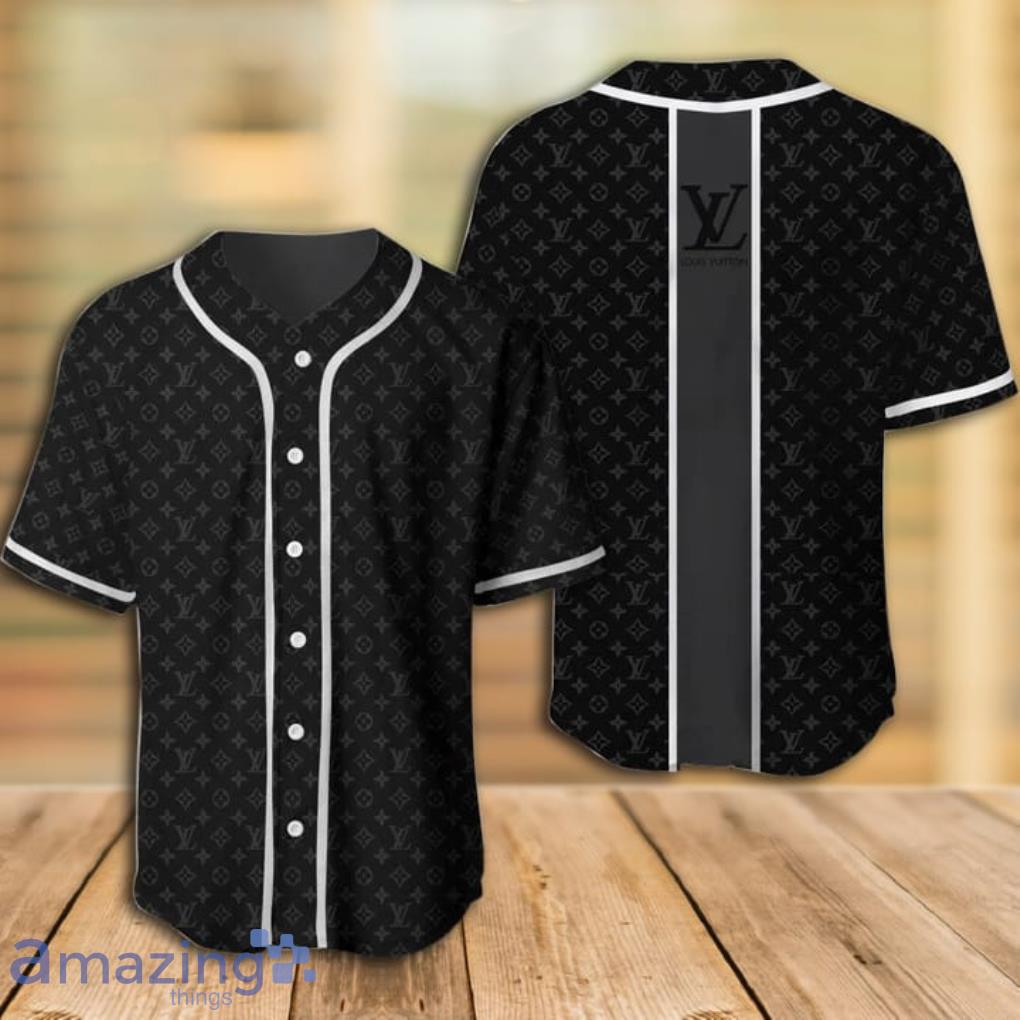 Louis vuitton black baseball jersey shirt lv luxury clothing clothes sport  for men women hot 2023 KkB