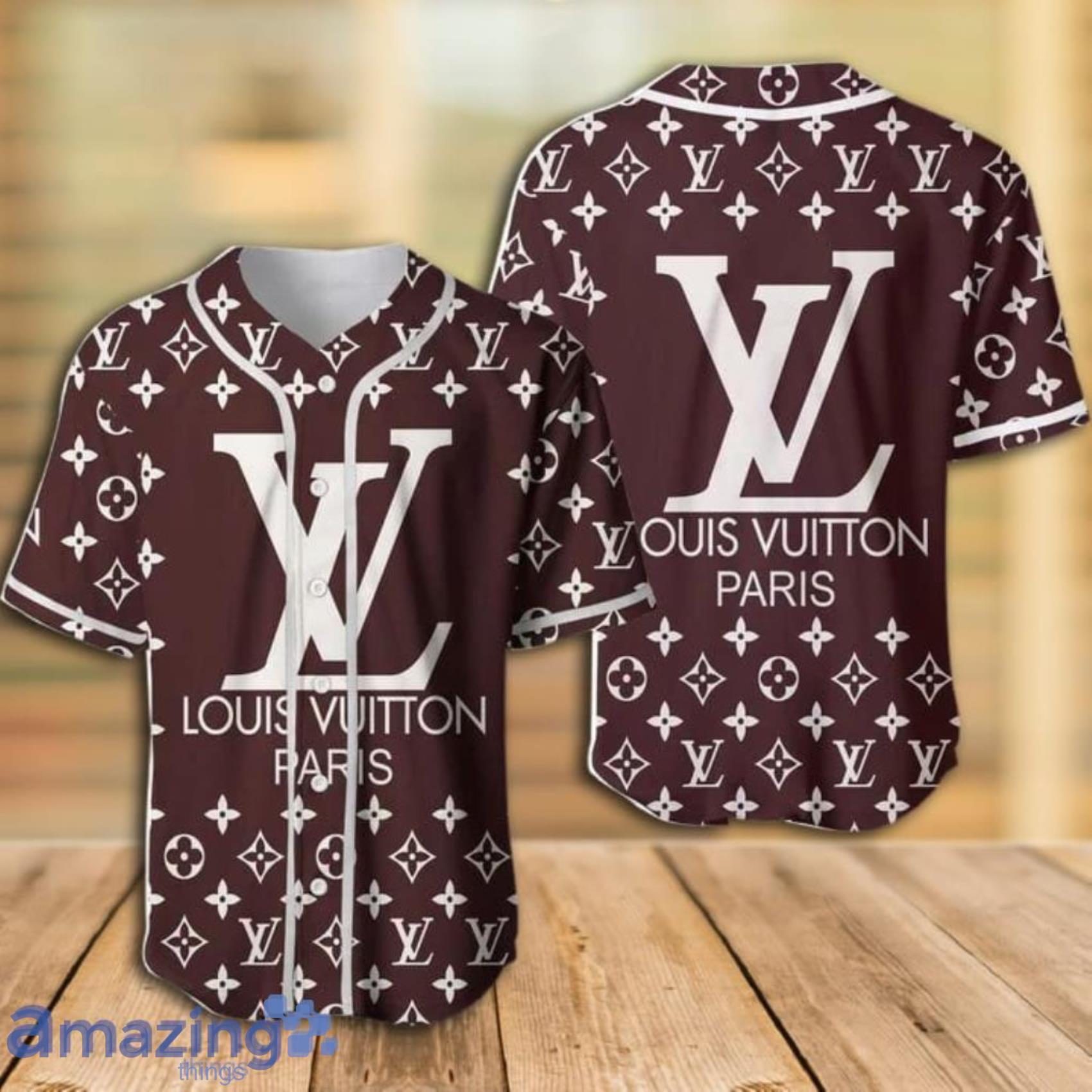 RETAIL Louis Vuitton Embossed Monogram Black Baseball Shirt   rDesignerReps