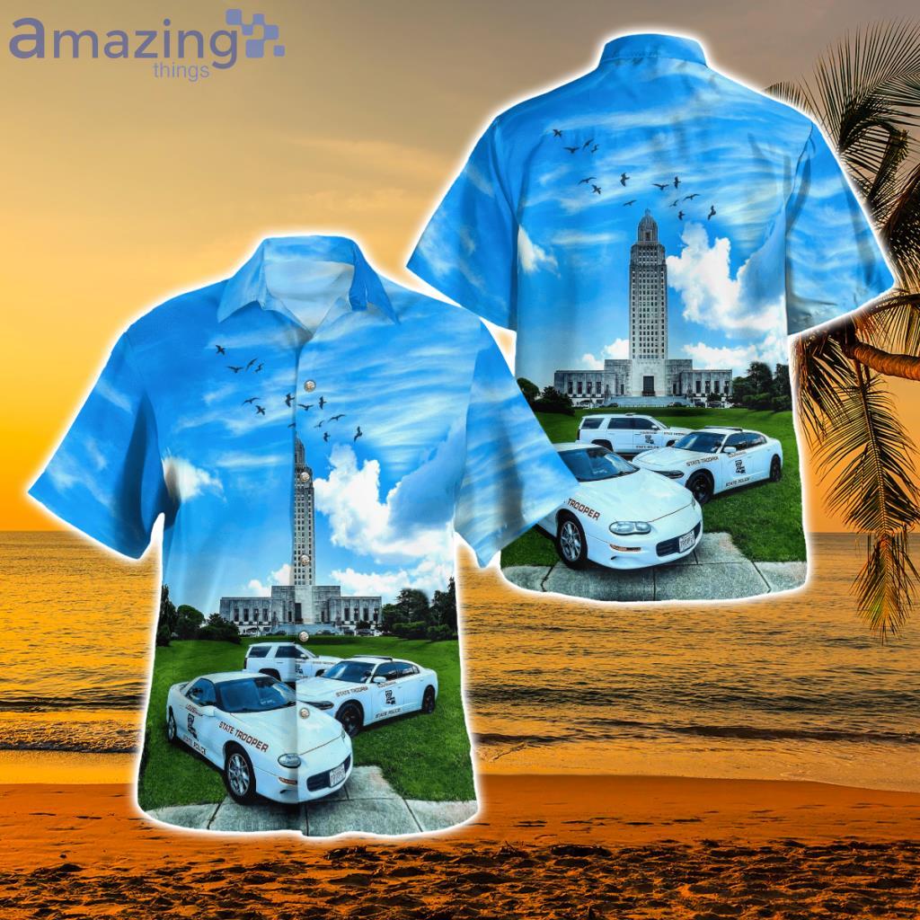Louisiana State Police Hawaiian Shirt - DLMP0810BC13 Louisiana State Police Hawaiian Shirt
