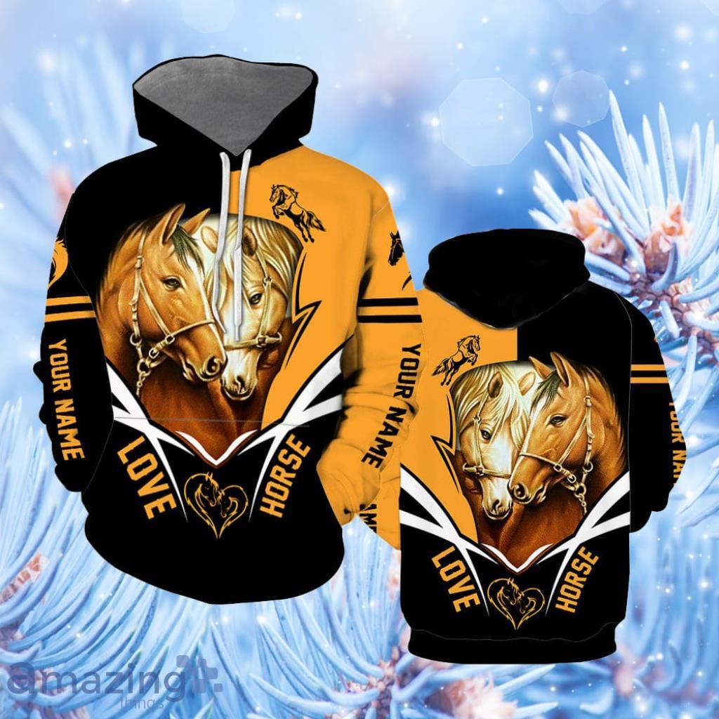Love Horse Custom Name Hoodie - Love Horse Custom Name Hoodie All Over Print  For Men & Women  CN6264