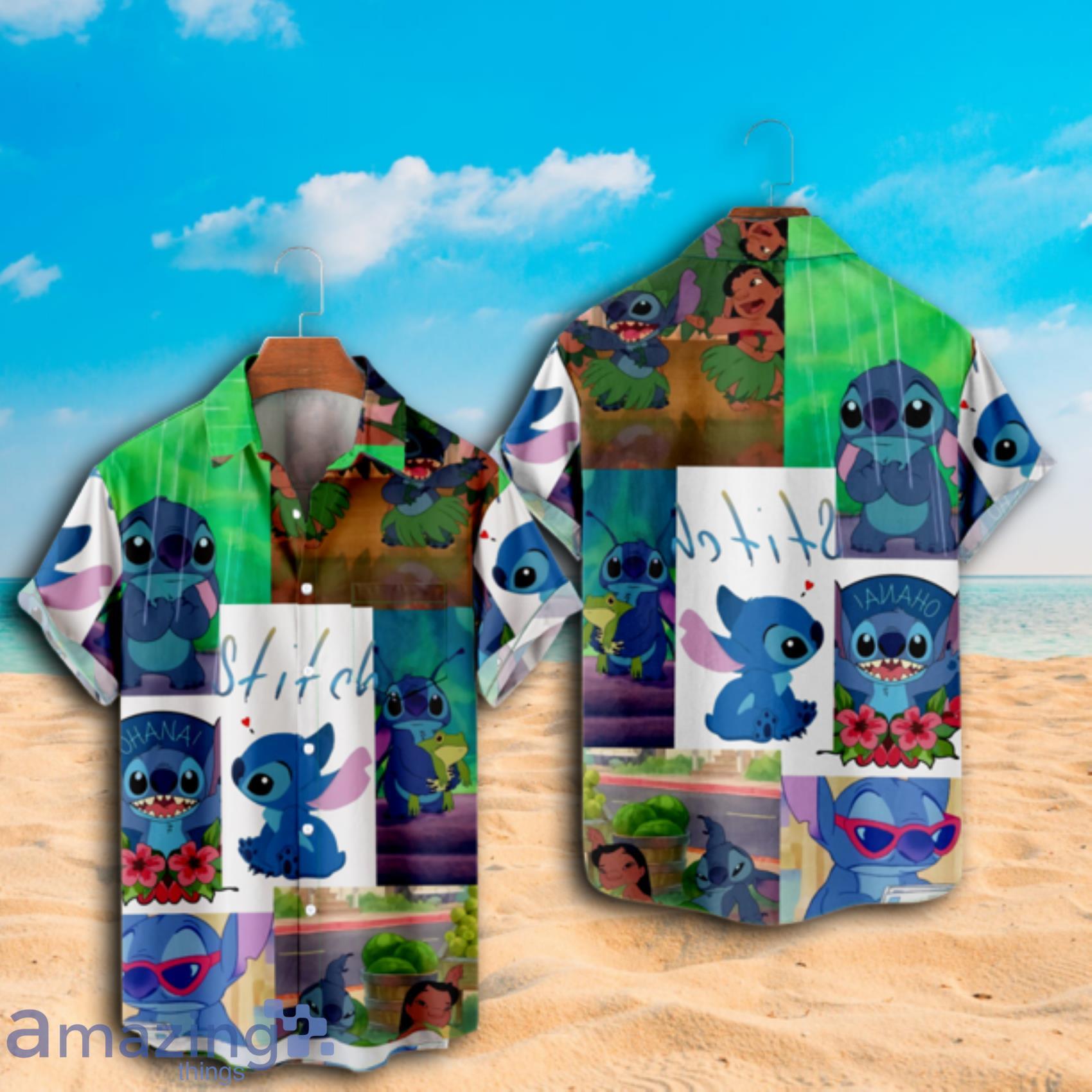 Lovely Disney Lilo & Stitch Short Sleeve Hawaiian Shirt image Lovely Disney Lilo & Stitch Short Sleeve Hawaiian Shirt Product Photo 3