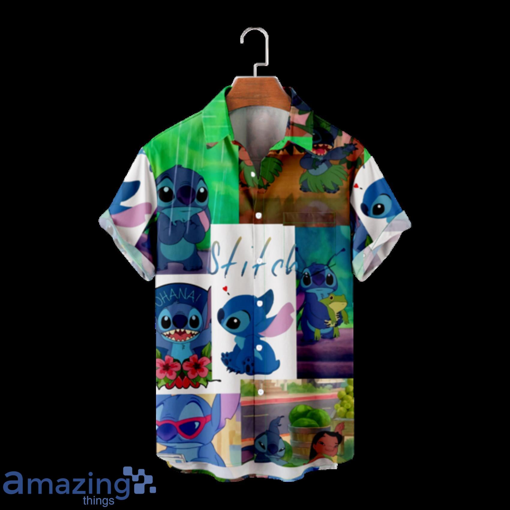Lovely Disney Lilo & Stitch Short Sleeve Hawaiian Shirt Product Photo 1