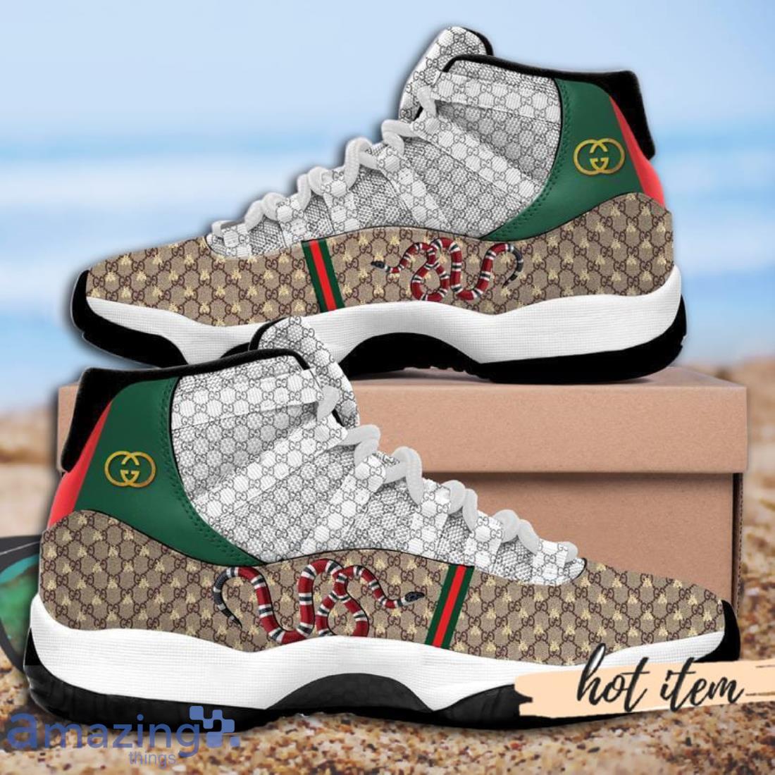 At passe hjemmelevering heroin Luxury Gucci Snake Air Jordan 11 Shoes Gucci Sneakers Gifts For Men Women
