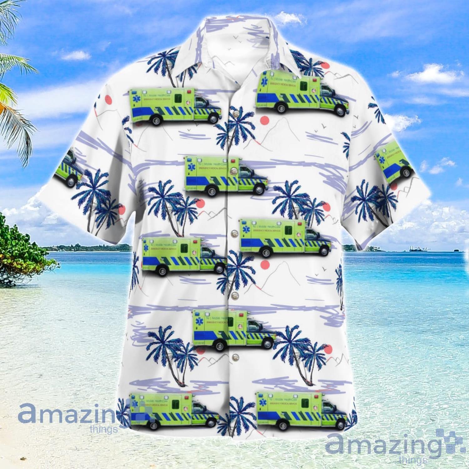 Mahwah New Jersey NJ Mobile Health Care Gift For Summer Hawaiian Shirt image Mahwah New Jersey NJ Mobile Health Care Gift For Summer Hawaiian Shirt Product Photo 2