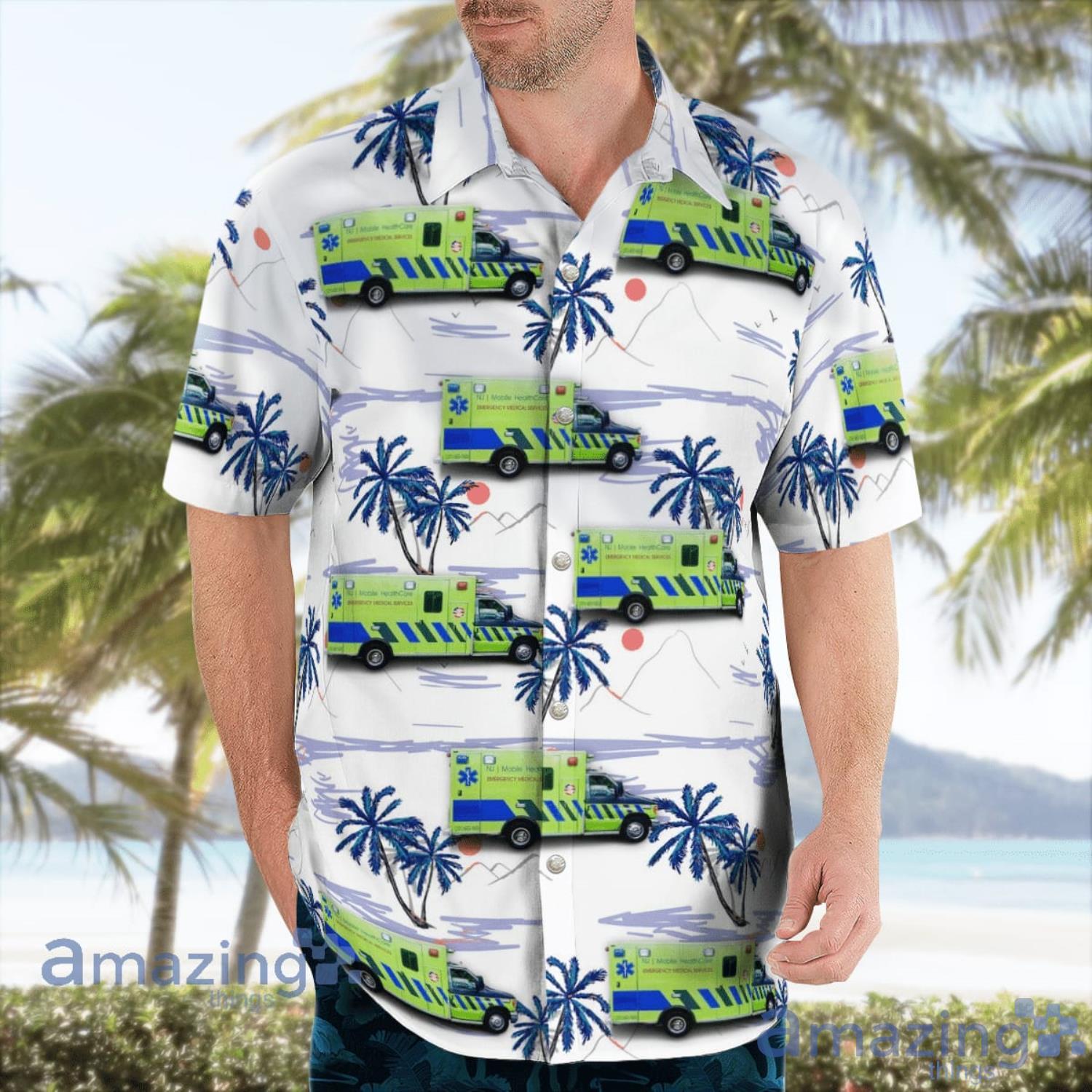 Mahwah New Jersey NJ Mobile Health Care Gift For Summer Hawaiian Shirt image Mahwah New Jersey NJ Mobile Health Care Gift For Summer Hawaiian Shirt Product Photo 3