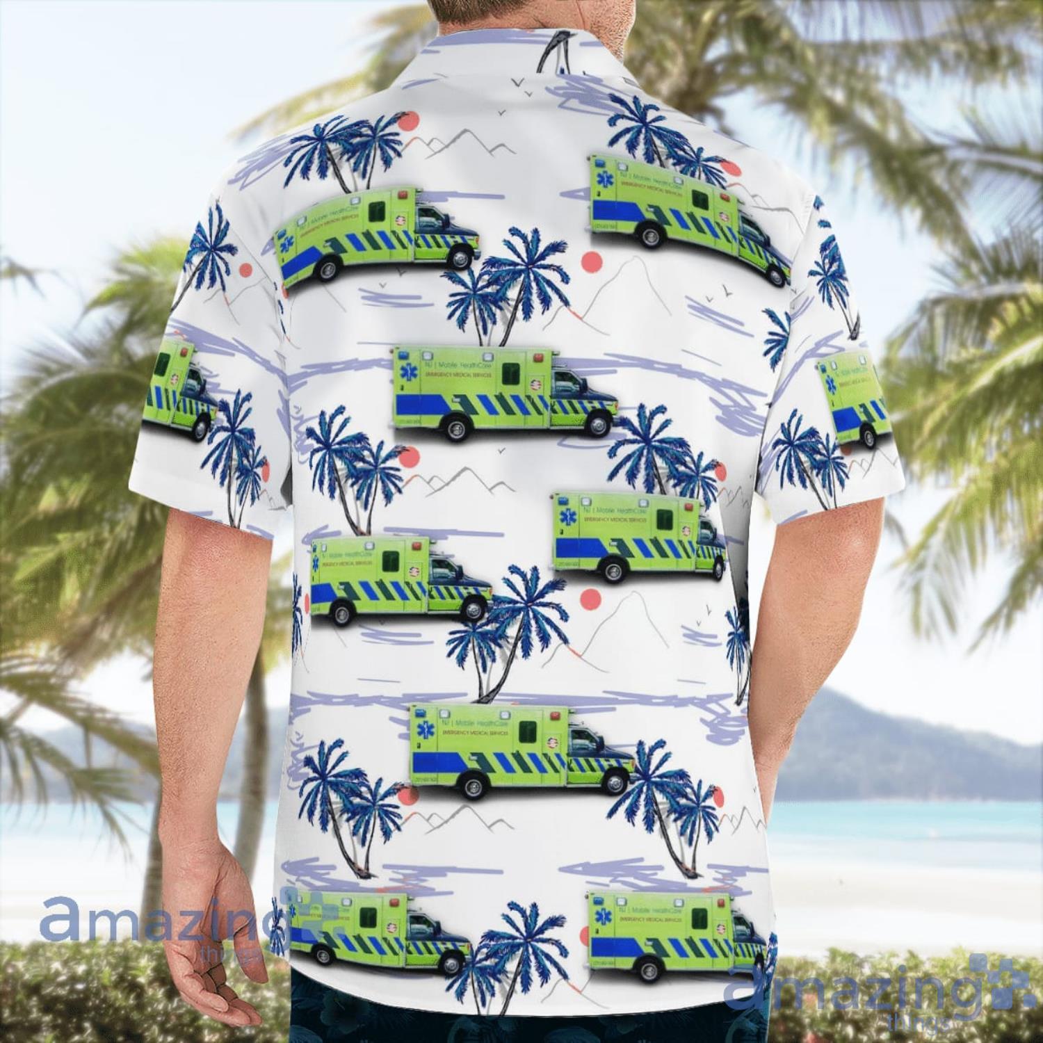 Mahwah New Jersey NJ Mobile Health Care Gift For Summer Hawaiian Shirt image Mahwah New Jersey NJ Mobile Health Care Gift For Summer Hawaiian Shirt Product Photo 4