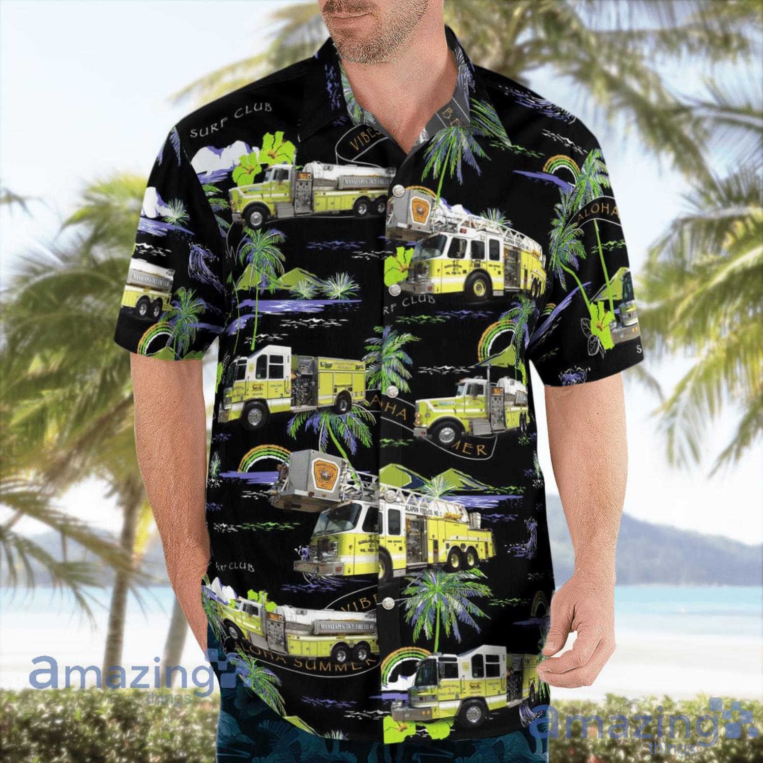 Manalapan Township Fire Company 1 Manalapan New Jersey Gift For Summer Hawaiian Shirt image Manalapan Township Fire Company 1 Manalapan New Jersey Gift For Summer Hawaiian Shirt Product Photo 3