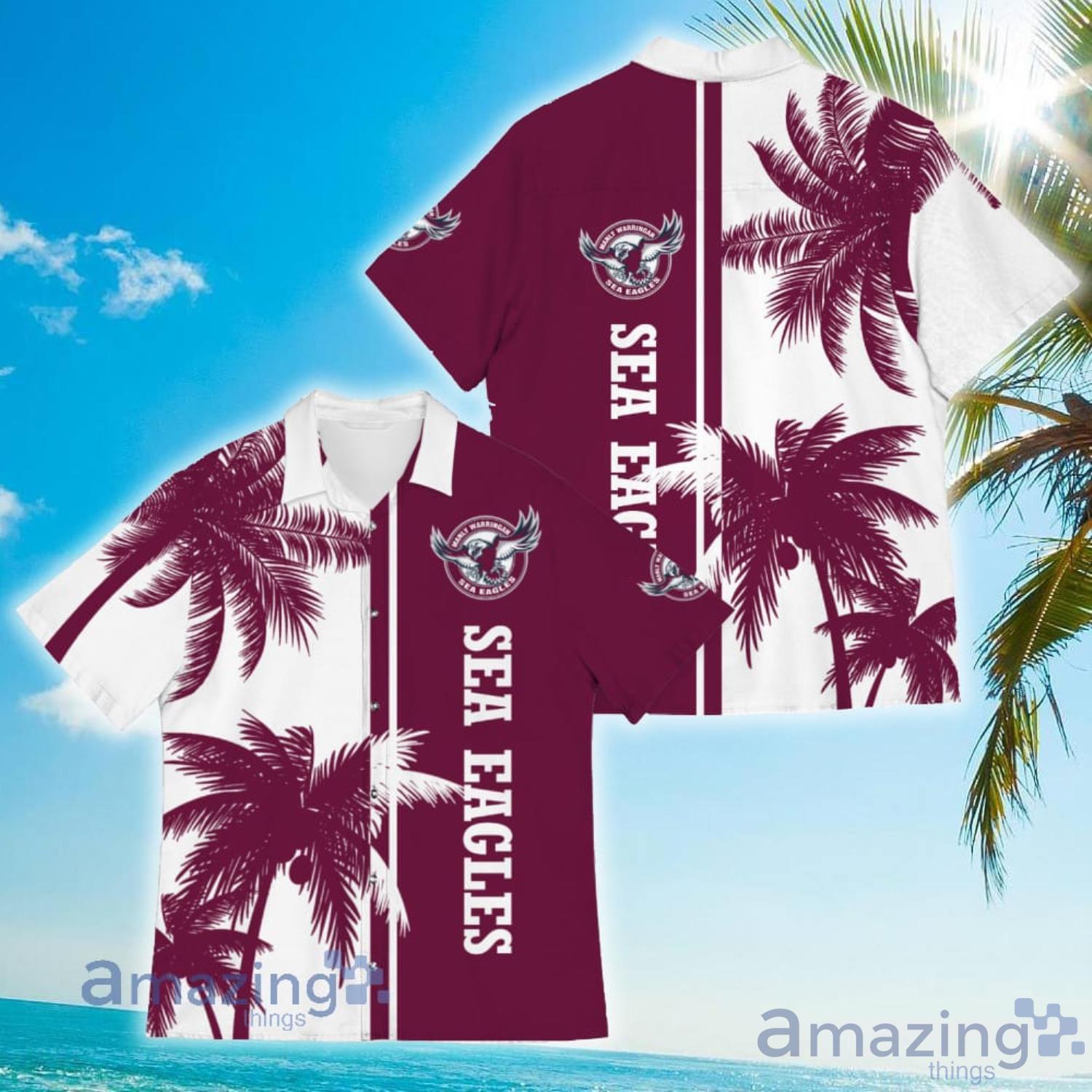 Manly Warringah Sea Eagles CoConut Vintage Hawaiian Shirt For Men And Women image Manly Warringah Sea Eagles CoConut Vintage Hawaiian Shirt For Men And Women Product Photo 3