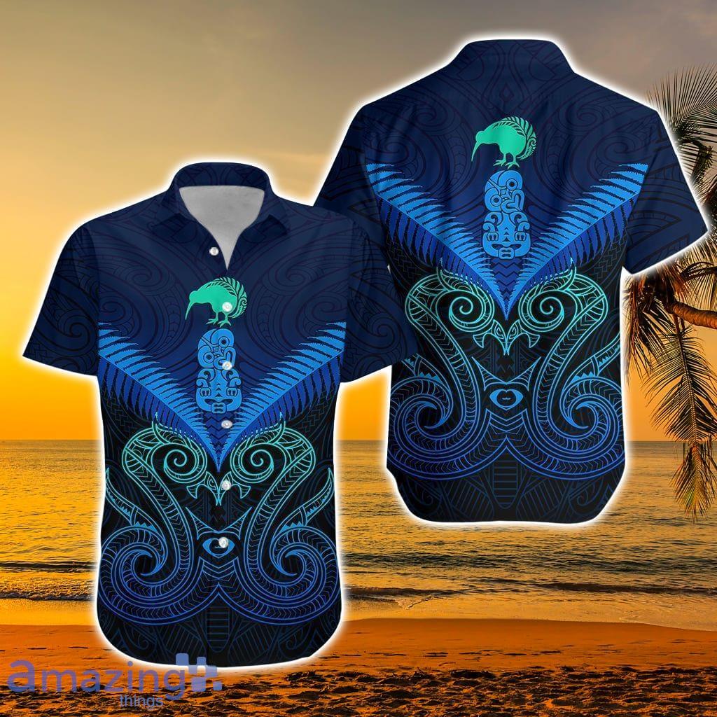 Maori Manaia New Zealand Hawaiian Shirt - Maori Manaia New Zealand Hawaiian Shirt Blue_3534