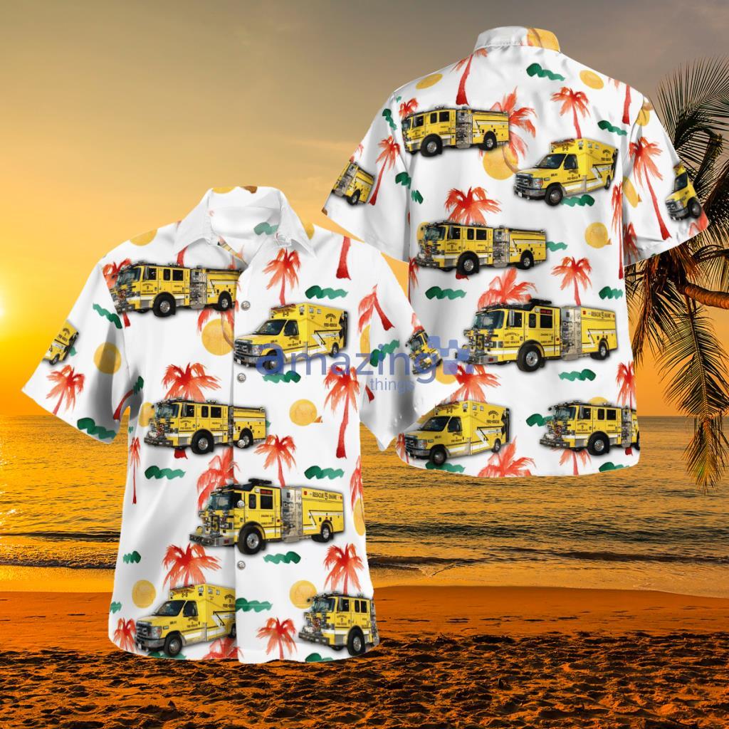 Maryland Benedict Fire & EMS Hawaiian Shirt - DLMP2809BC02 Maryland Benedict Fire & EMS Hawaiian Shirt