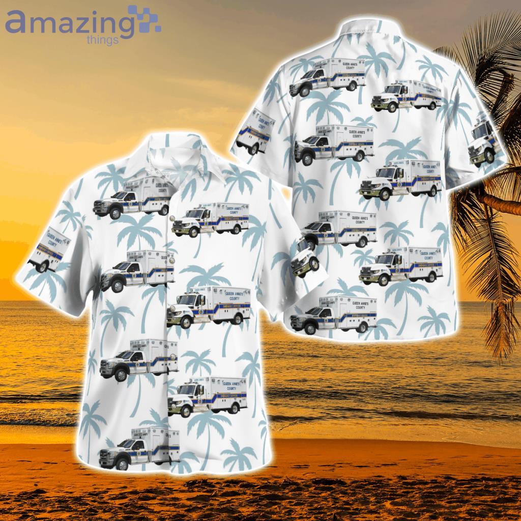 Maryland, Queen Anne’s County Emergency Medical Services Hawaiian Shirt - Maryland, Queen Anne’s County Emergency Medical Services Hawaiian Shirt