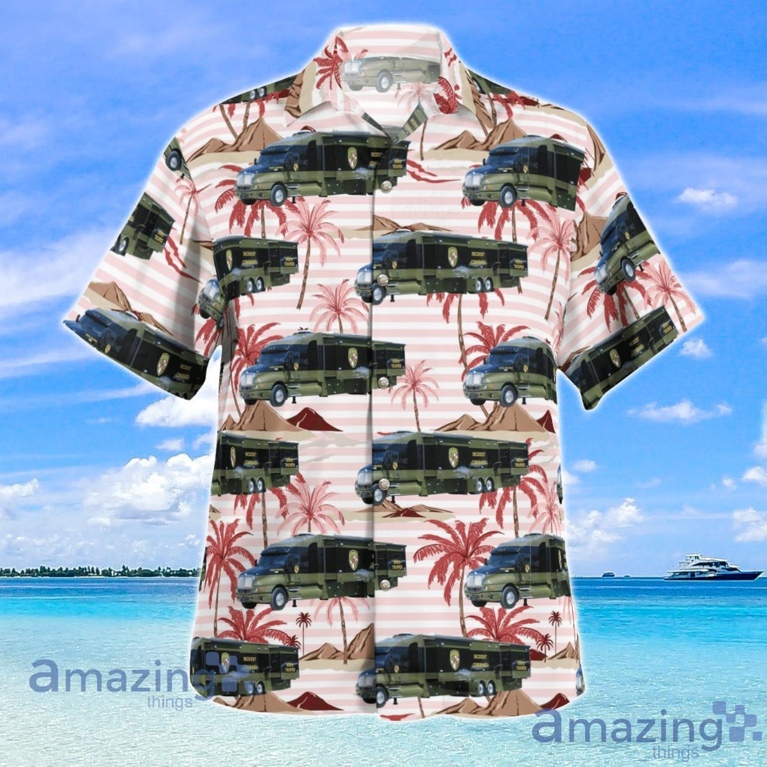 Maryland State Police Mobile Command Post Aloha Summer Gift Hawaiian Shirt image Maryland State Police Mobile Command Post Aloha Summer Gift Hawaiian Shirt Product Photo 2
