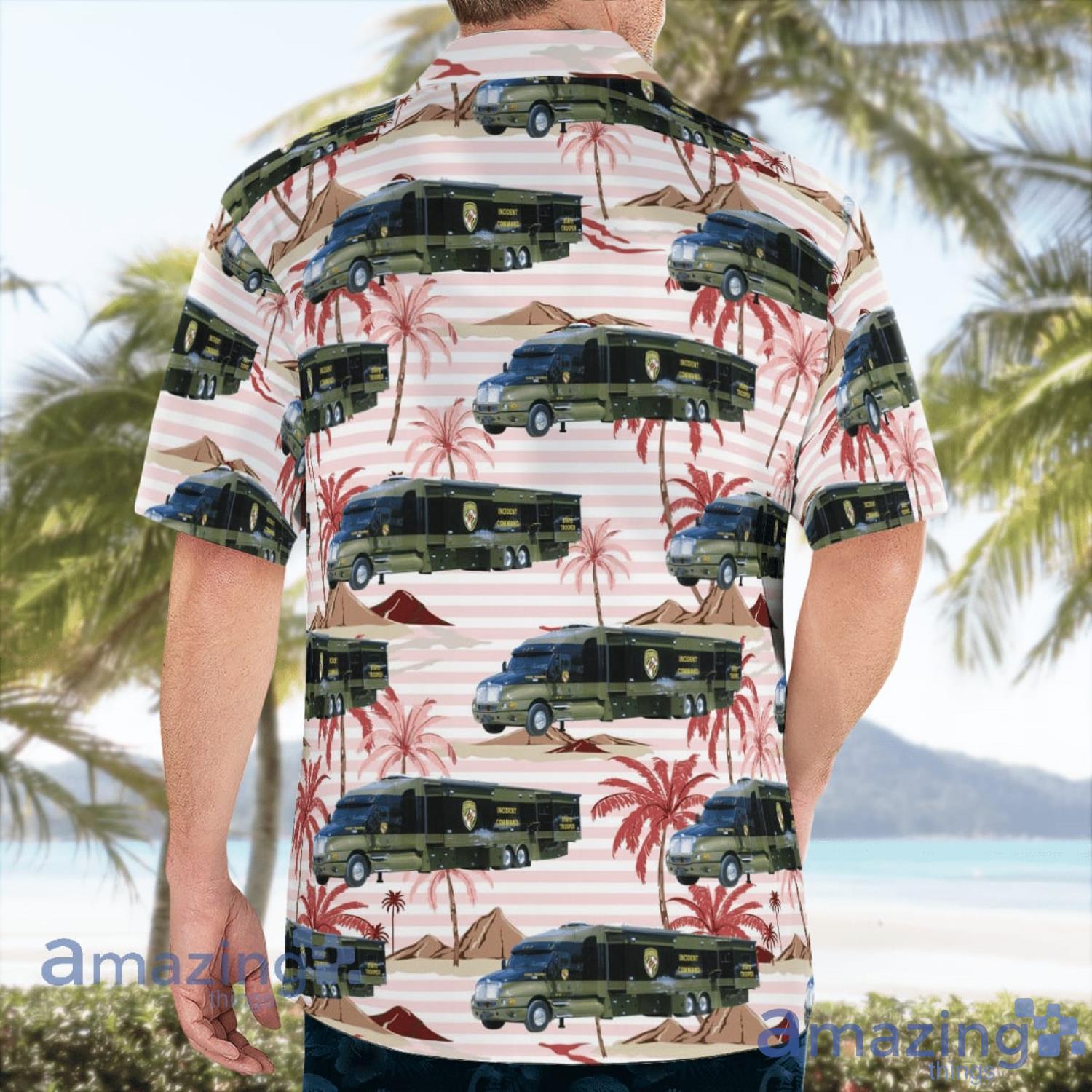 Maryland State Police Mobile Command Post Aloha Summer Gift Hawaiian Shirt image Maryland State Police Mobile Command Post Aloha Summer Gift Hawaiian Shirt Product Photo 4