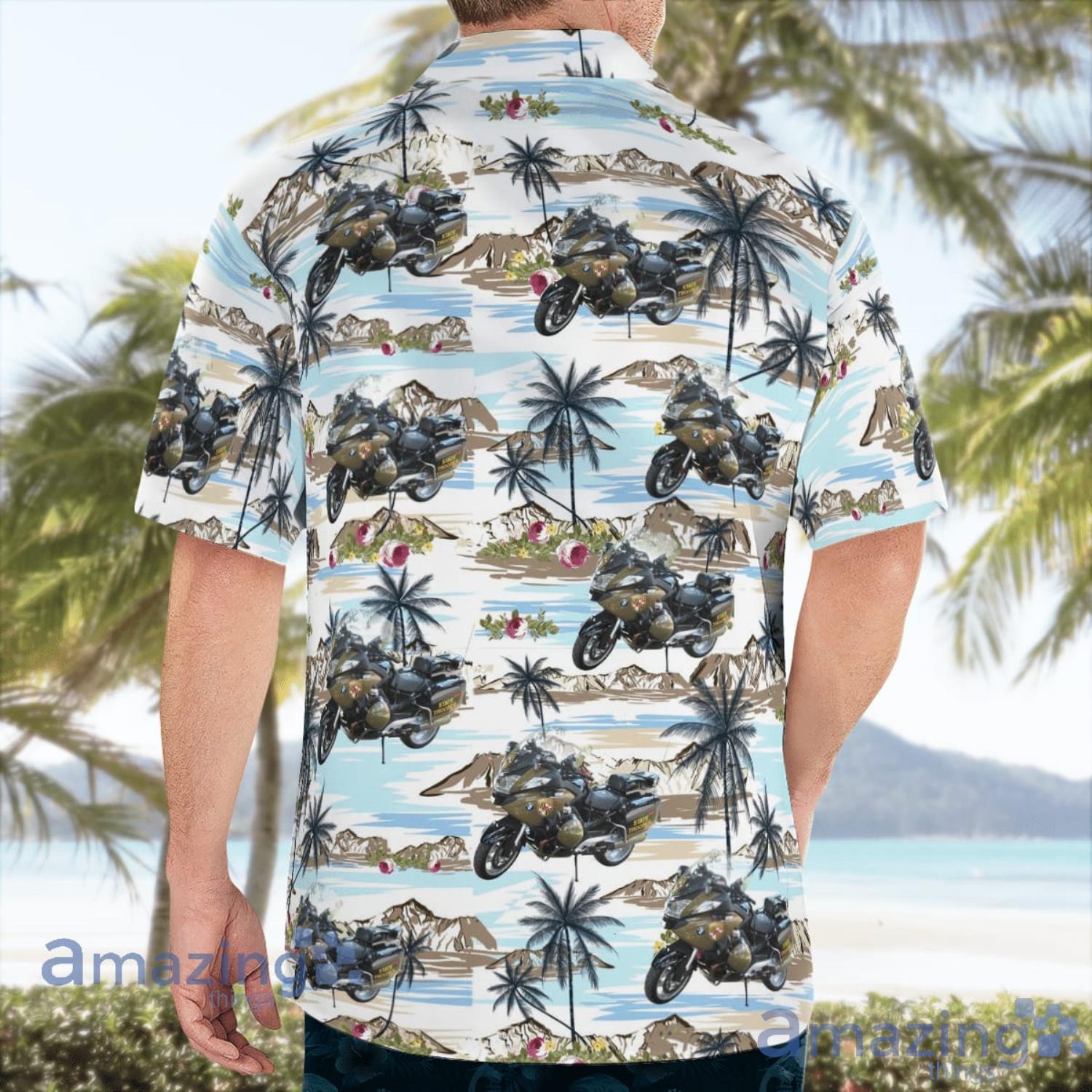 Maryland State Police Motor Unit Gift For Summer Hawaiian Shirt image Maryland State Police Motor Unit Gift For Summer Hawaiian Shirt Product Photo 4