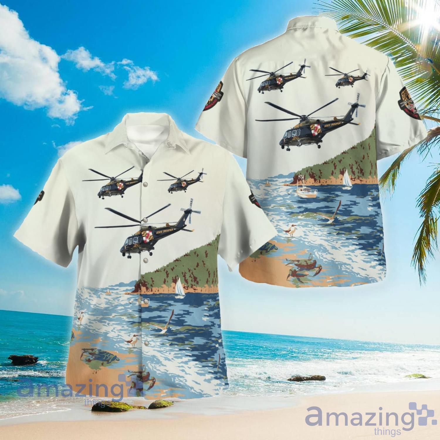 Maryland State Police Trooper 7 Gift For Summer Hawaiian Shirt Product Photo 1