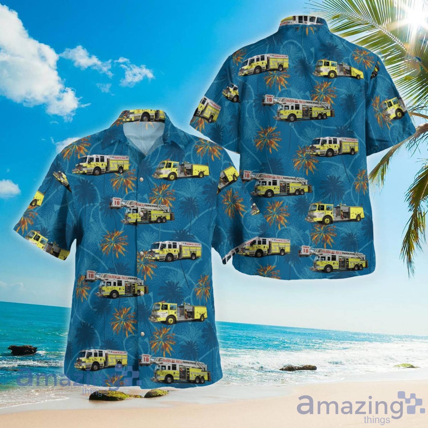 Cologne Volunteer Fire Company Mays Landing New Jersey Beach Summer Gift  Hawaiian Shirt