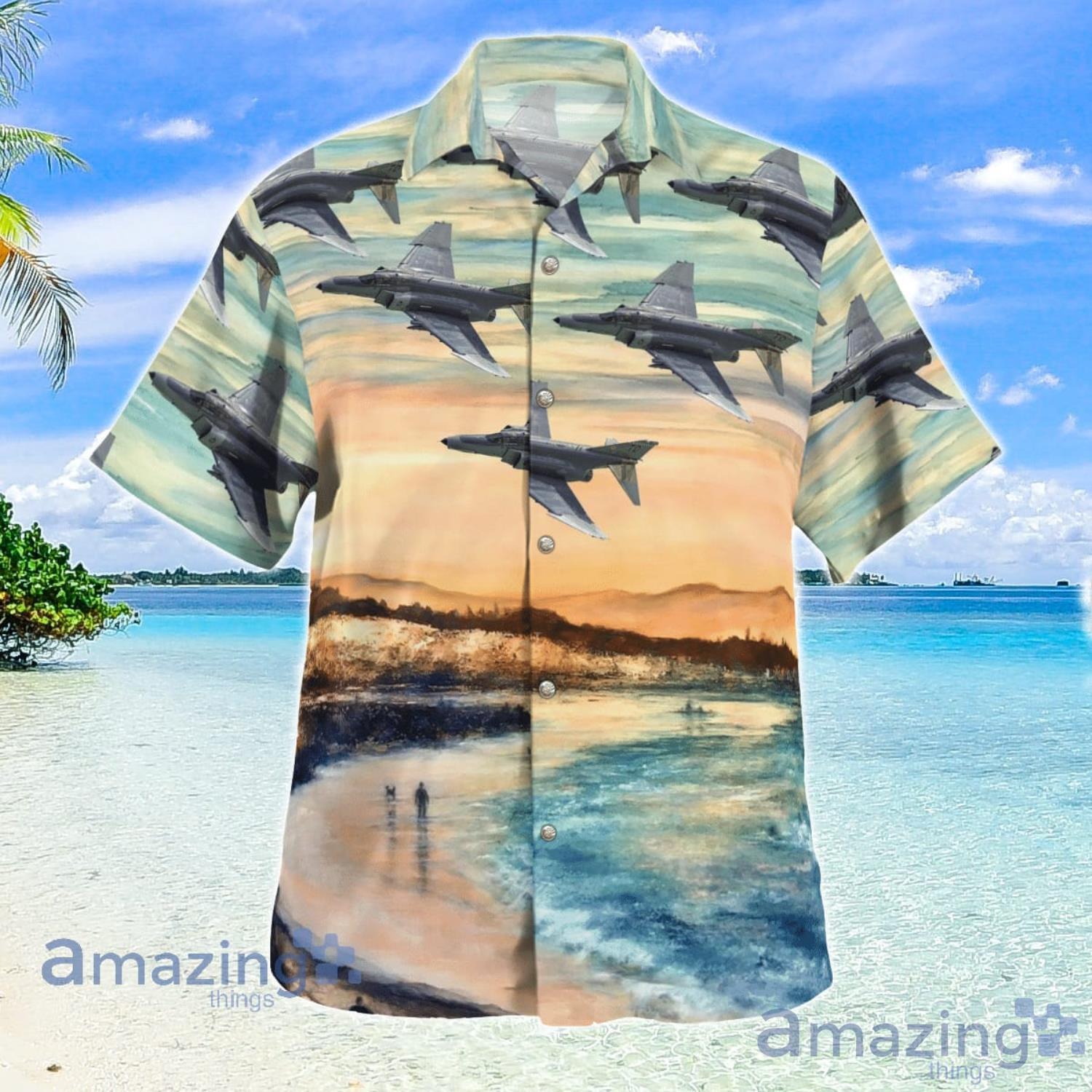 McDonnell Douglas F 4 Phantom II Gift For Summer Hawaiian Shirt image McDonnell Douglas F-4 Phantom II Gift For Summer Hawaiian Shirt Product Photo 2