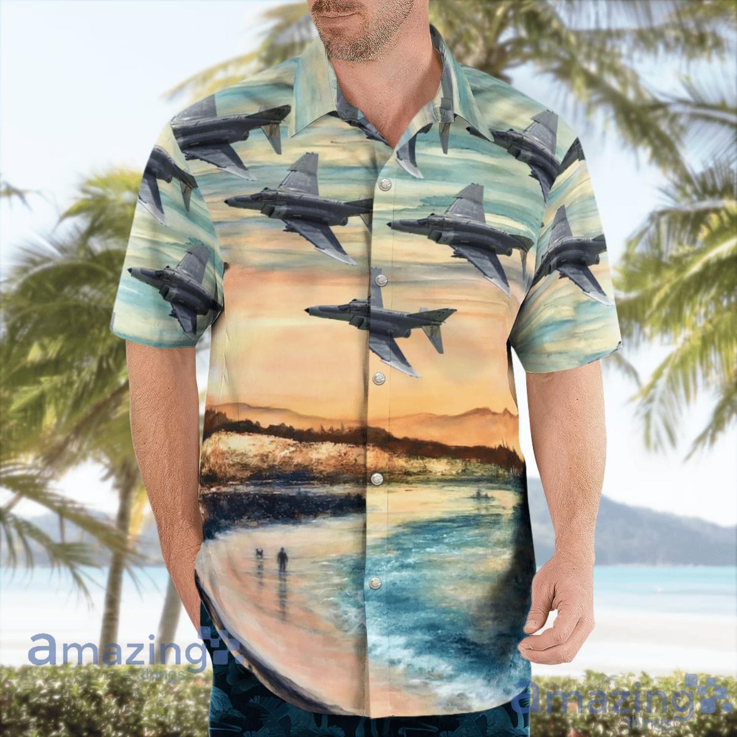 McDonnell Douglas F 4 Phantom II Gift For Summer Hawaiian Shirt image McDonnell Douglas F-4 Phantom II Gift For Summer Hawaiian Shirt Product Photo 3