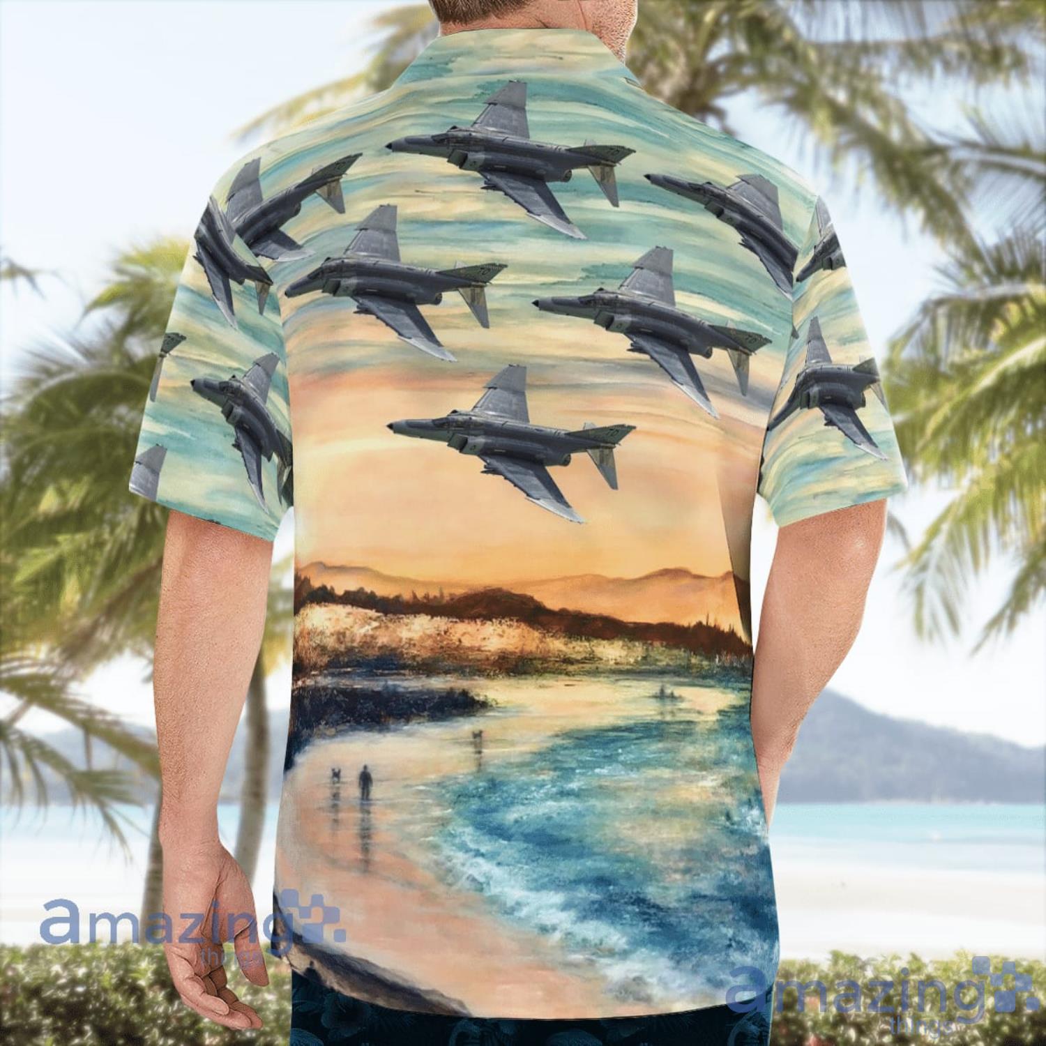 McDonnell Douglas F 4 Phantom II Gift For Summer Hawaiian Shirt image McDonnell Douglas F-4 Phantom II Gift For Summer Hawaiian Shirt Product Photo 4