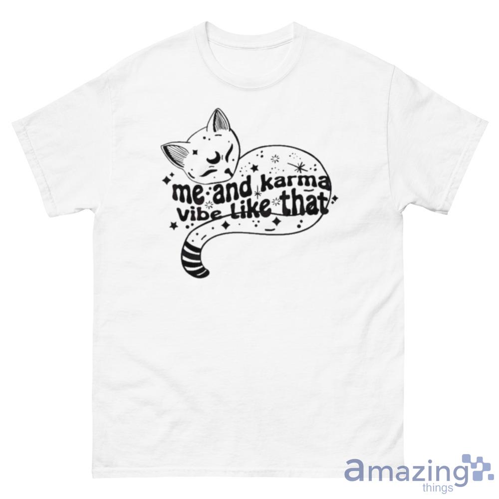 Me And Karma Vibe Like That Karma Is A Cat Midnights Album T-Shirt - 500 Men’s Classic Tee Gildan