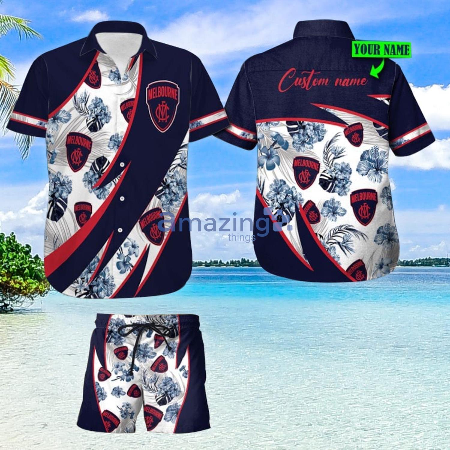 Melbourne Demons Custom Name For Fans Hawaiian Shirt And Shorts Product Photo 1