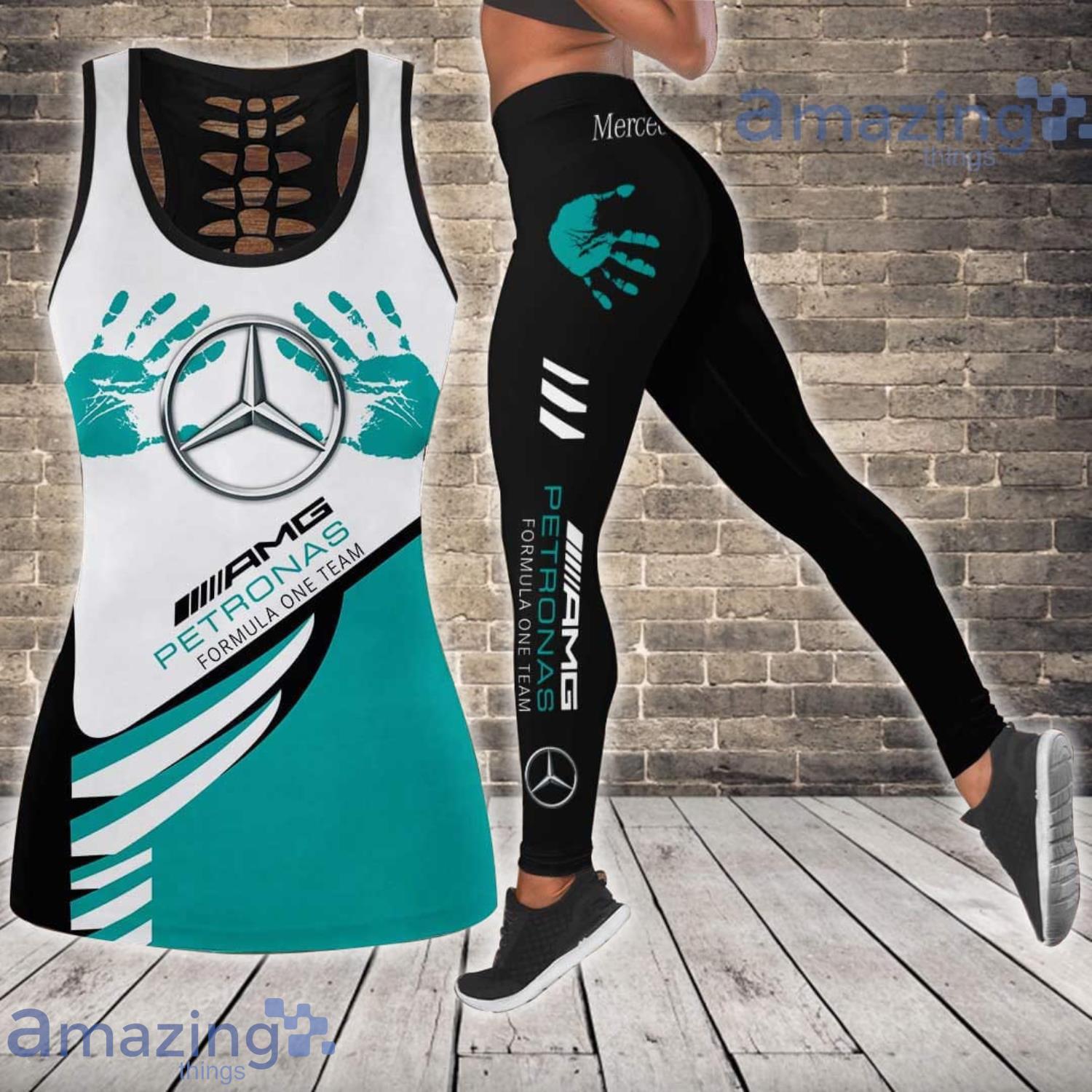 Mercedes Handprint Combo Hollow Tank Top And Leggings Product Photo 1