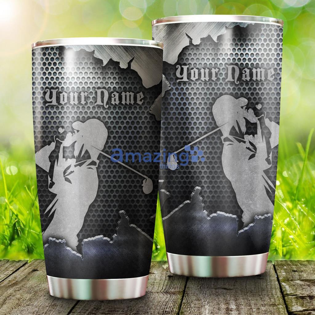 Metal Golf Silhouette Custom Name Tumbler - Metal Golf Silhouette Custom Name Tumbler Metal Golf Silhouette Custom Name Tumbler - Metal Golf Silhouette Custom Name Tumbler