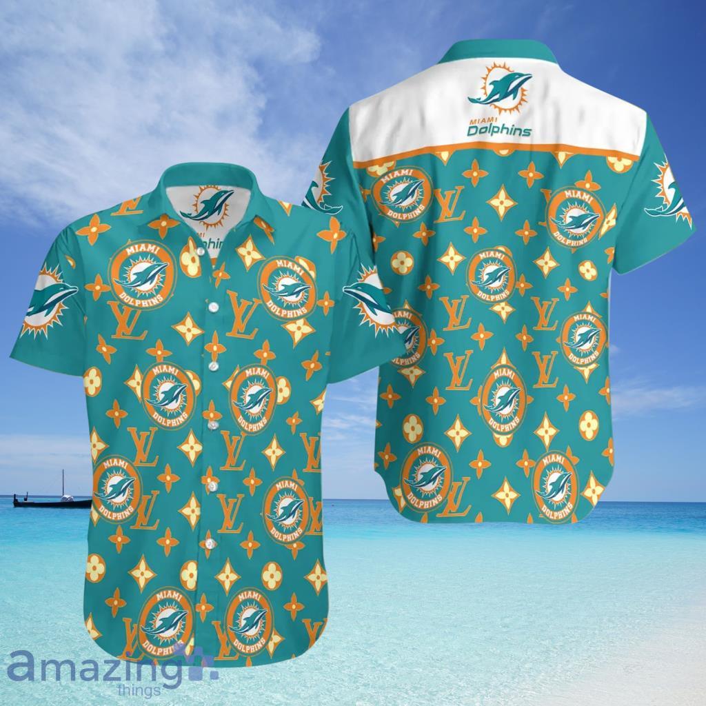 Miami Dolphins LV  NFL Hawaiian Shirt - Miami Dolphins LV  NFL Hawaiian Shirt