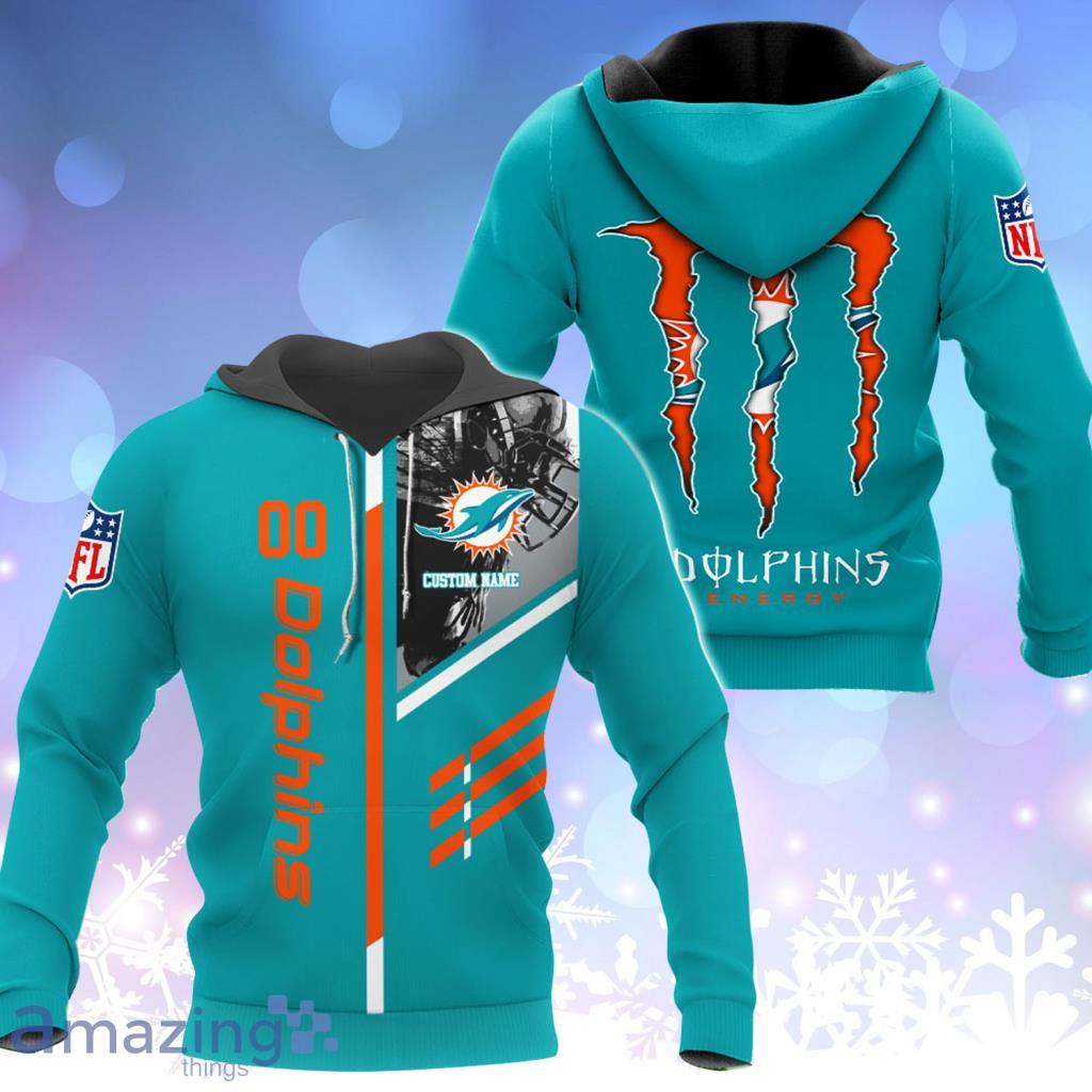 Miami Dolphins NFL Christmas Personalized Hoodie Zipper Fleece