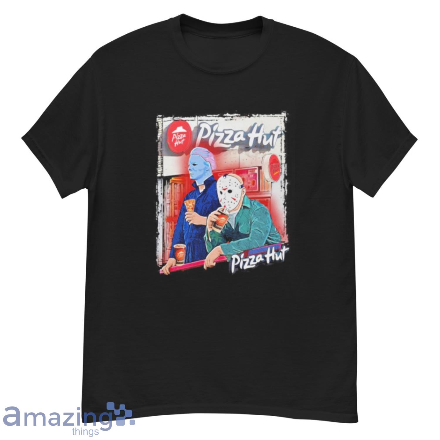 Michael Myers And Jason Voorhees Eating Pizza Hut Shirt - G500 Men’s Classic T-Shirt