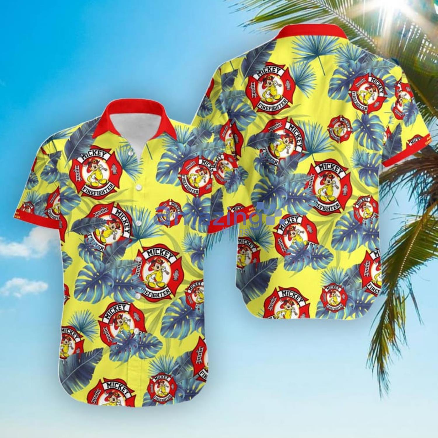 Mickey Firefighter Tumbler Mickey Mouse Thin Tumbler Family Trip Skinny Hawaiian Shirt For Men And Women Product Photo 1