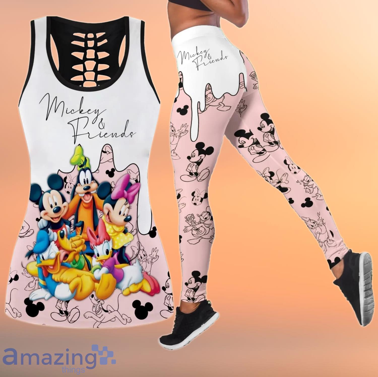 Mickey Mouse & Minnie Mouse Disney All Over Print 3D Combo Hollow