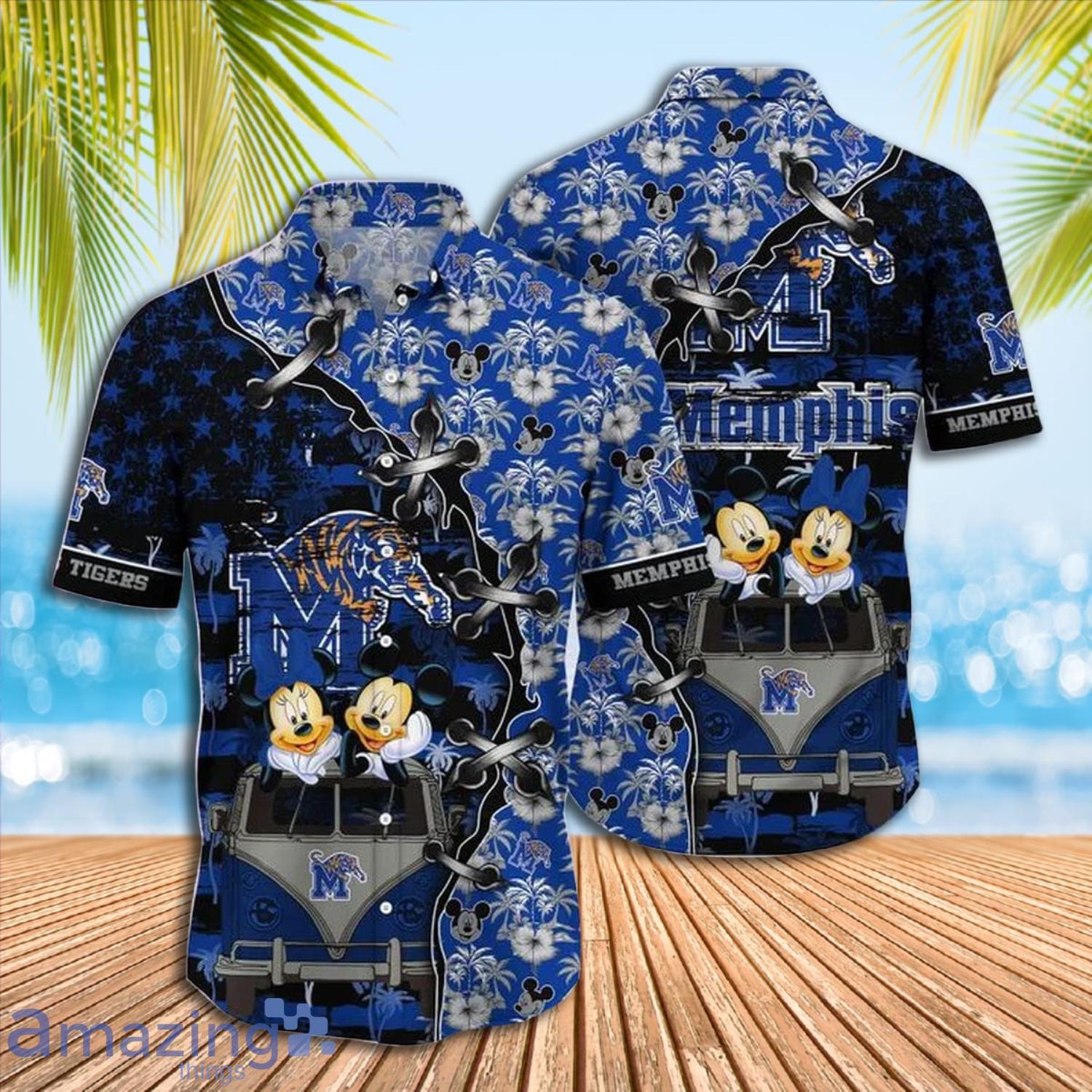 Mickey Mouse Memphis Tigers NCAA Short Sleeve Hawaiian Shirt Gift For Fans Product Photo 1