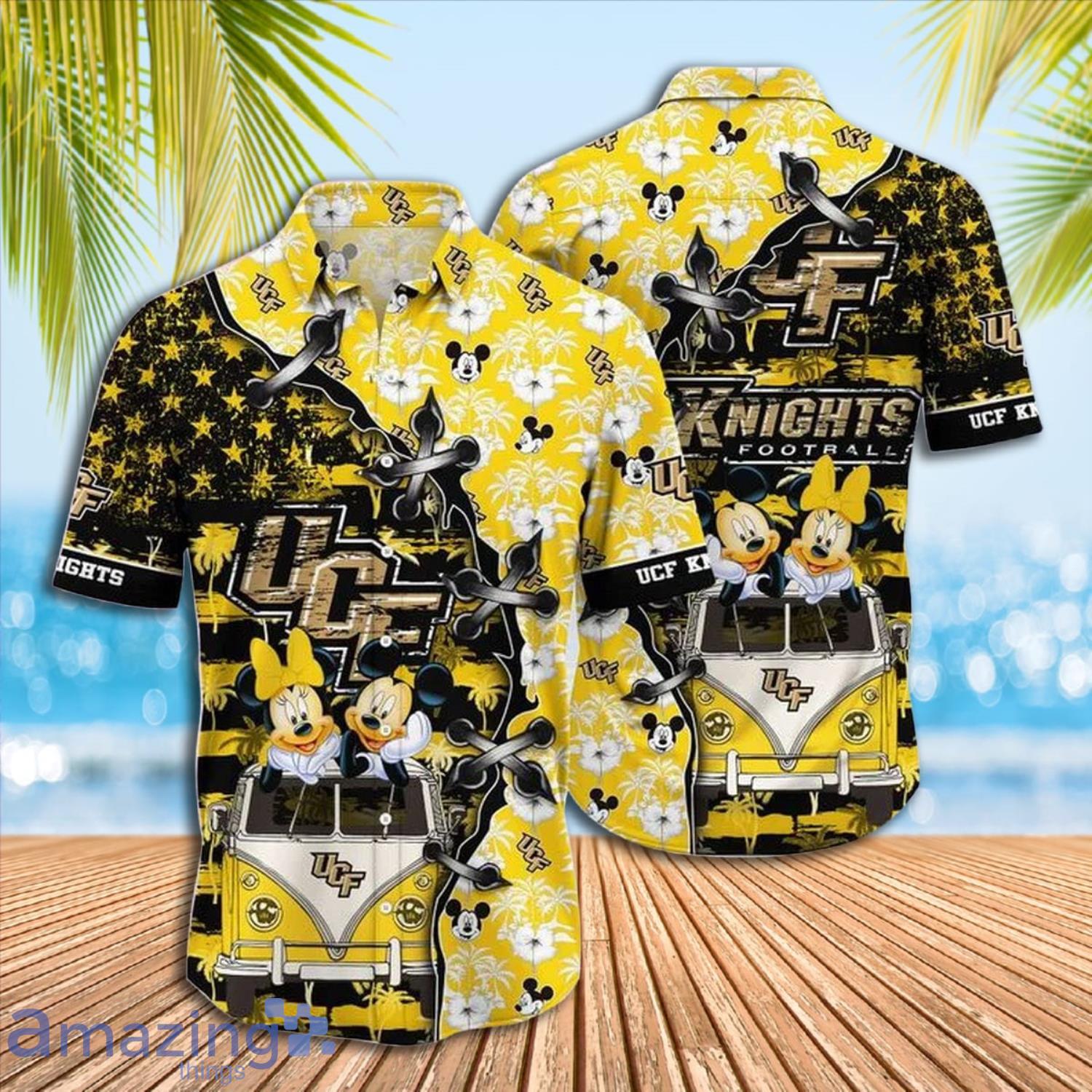 Mickey Mouse UCF Knights NCAA Short Sleeve Hawaiian Shirt Gift For Fans Product Photo 1