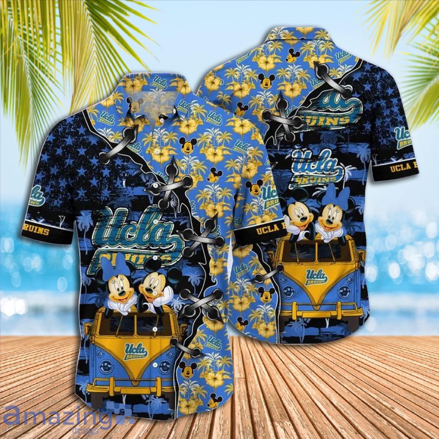 Mickey Mouse UCLA Bruins NCAA Short Sleeve Hawaiian Shirt Gift For Fans Product Photo 1