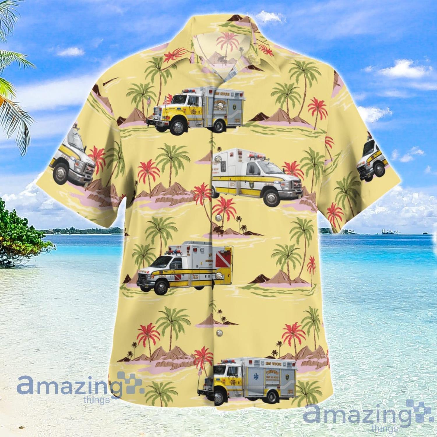 Middletown New Jersey Fairview First Aid & Rescue Squad Gift For Summer Hawaiian Shirt image Middletown New Jersey Fairview First Aid & Rescue Squad Gift For Summer Hawaiian Shirt Product Photo 2