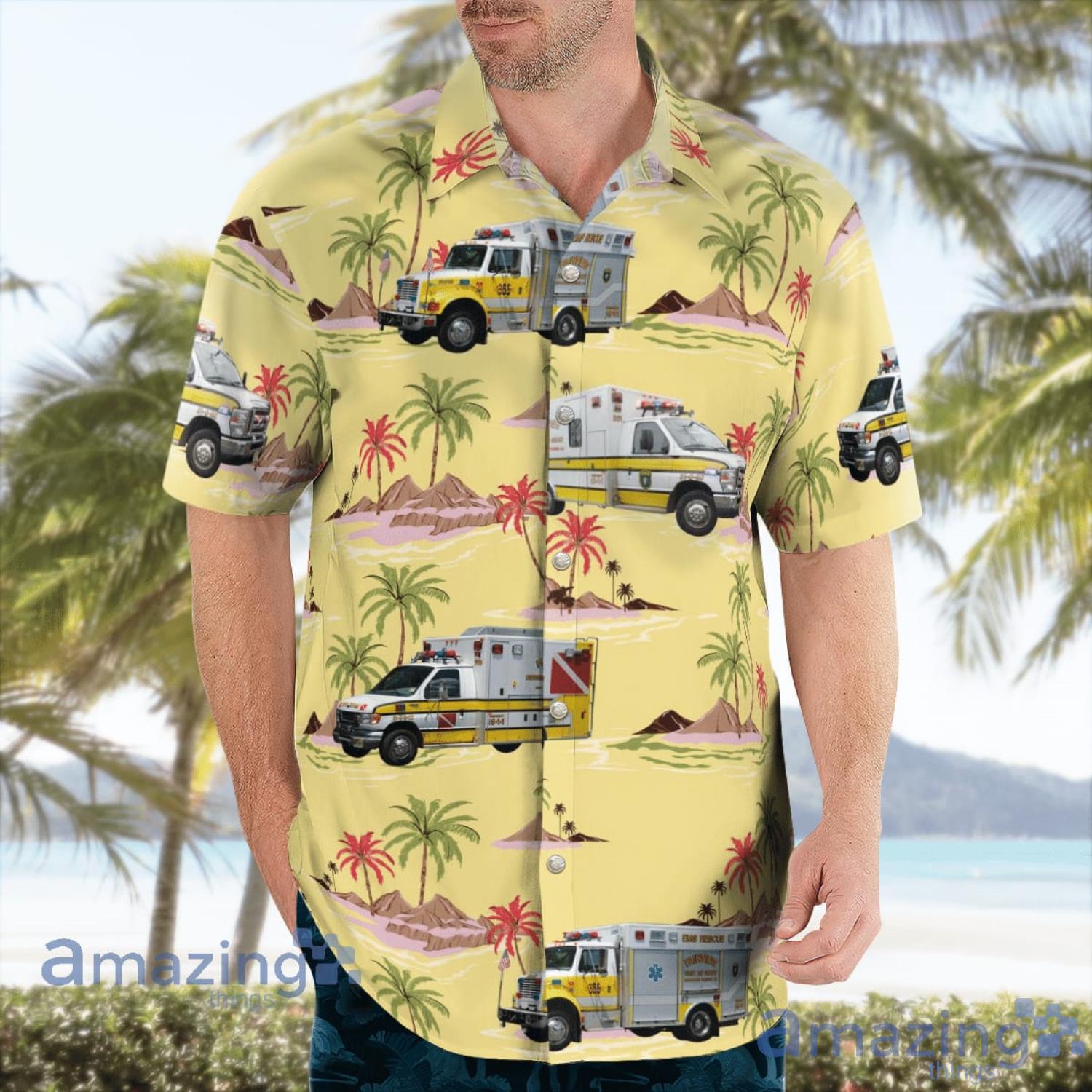 Middletown New Jersey Fairview First Aid & Rescue Squad Gift For Summer Hawaiian Shirt image Middletown New Jersey Fairview First Aid & Rescue Squad Gift For Summer Hawaiian Shirt Product Photo 3
